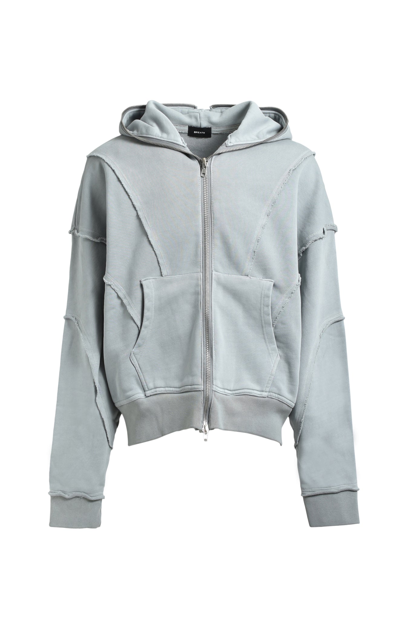 FADE ZIP UP HOODIE / GREY