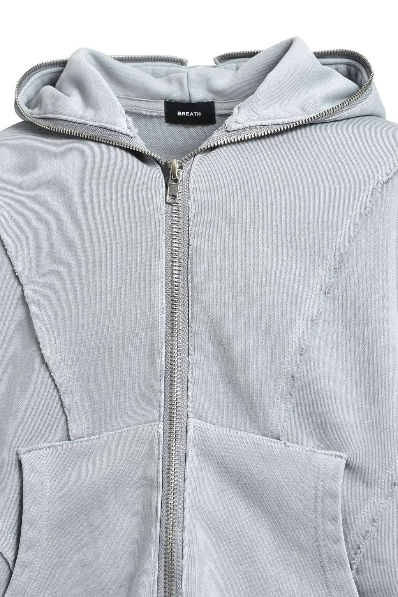 FADE ZIP UP HOODIE / GREY