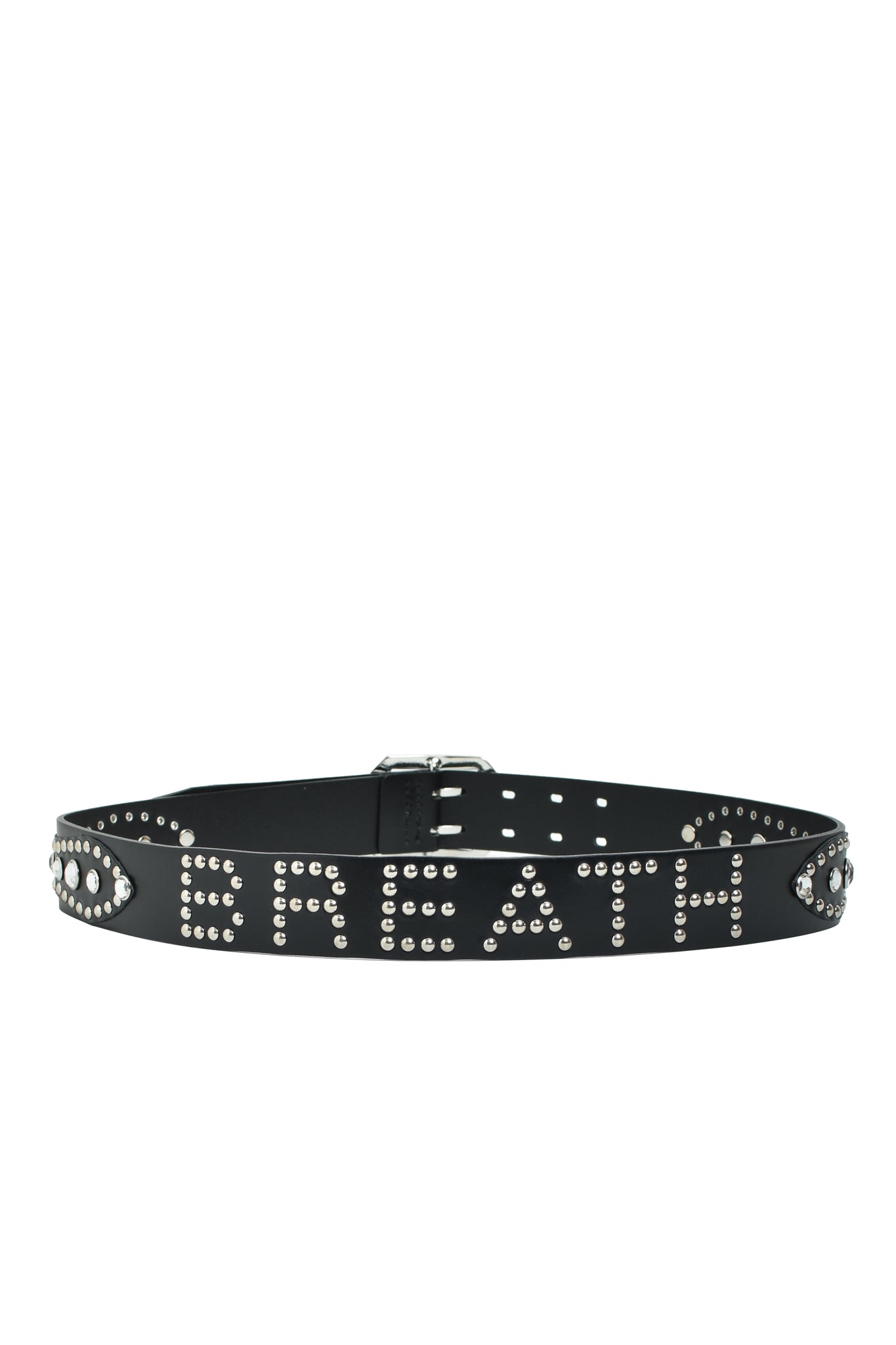 STUDS LOGO BELT / BLACK x BLACK