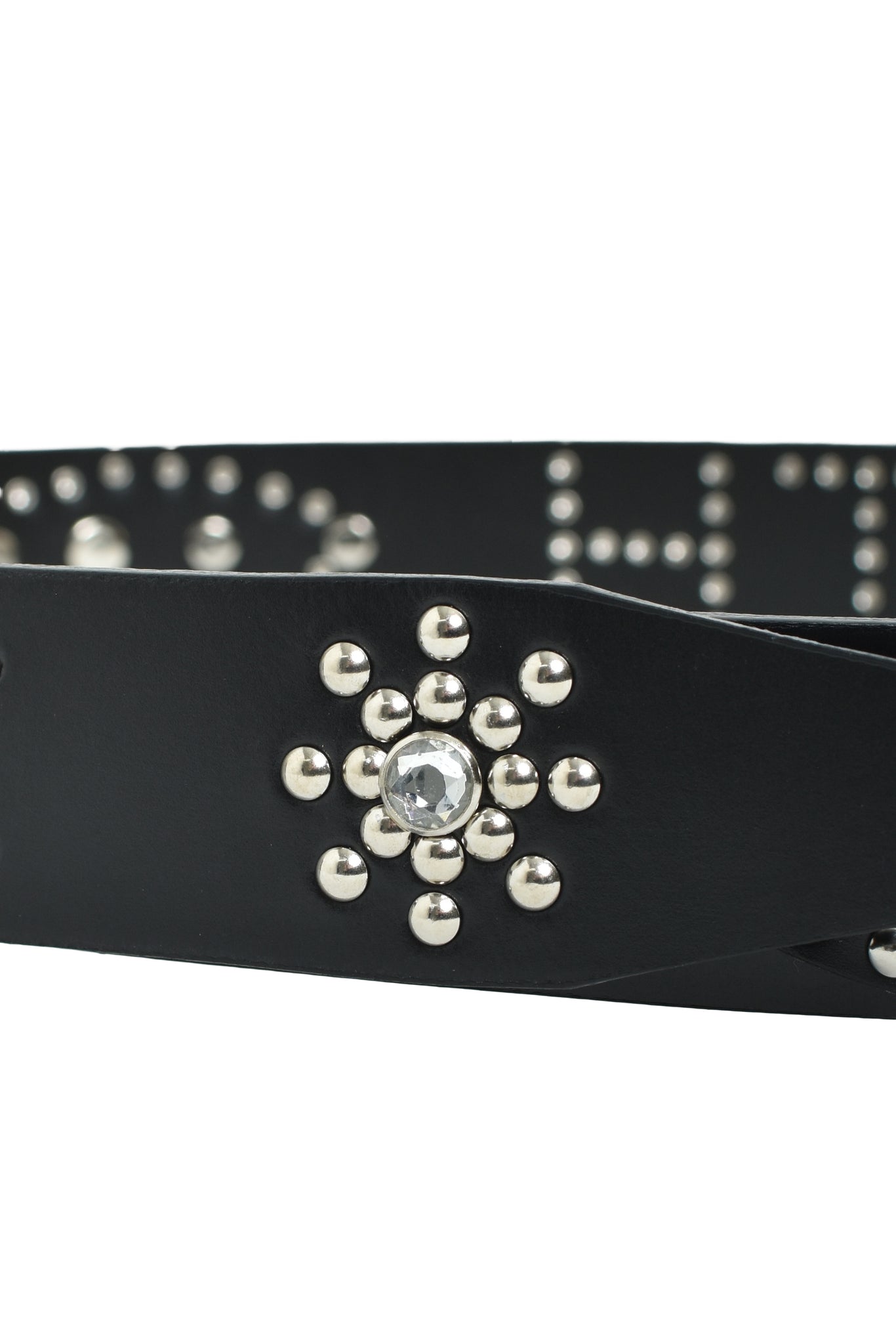 STUDS LOGO BELT / BLACK x BLACK