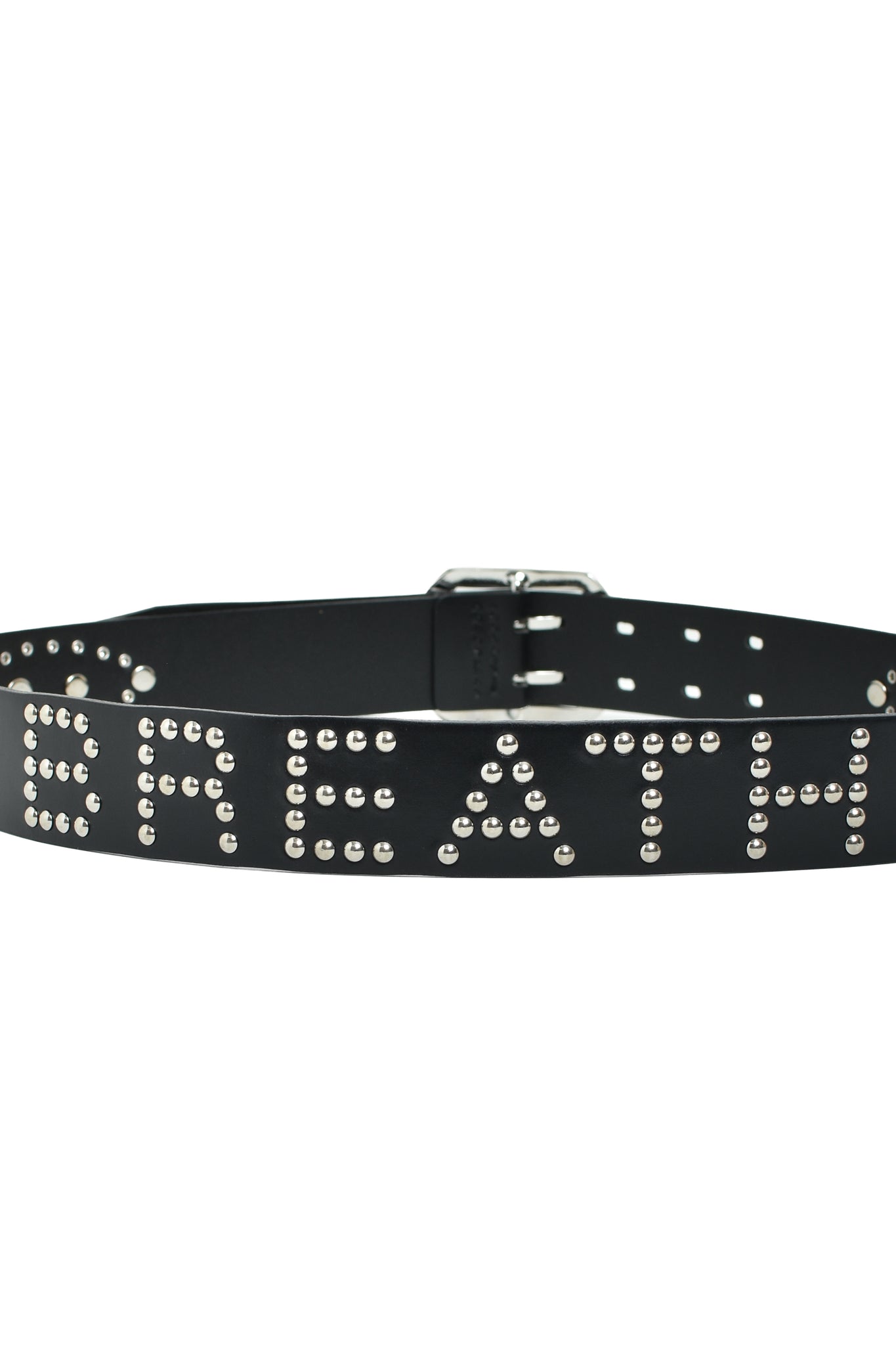 STUDS LOGO BELT / BLACK x BLACK