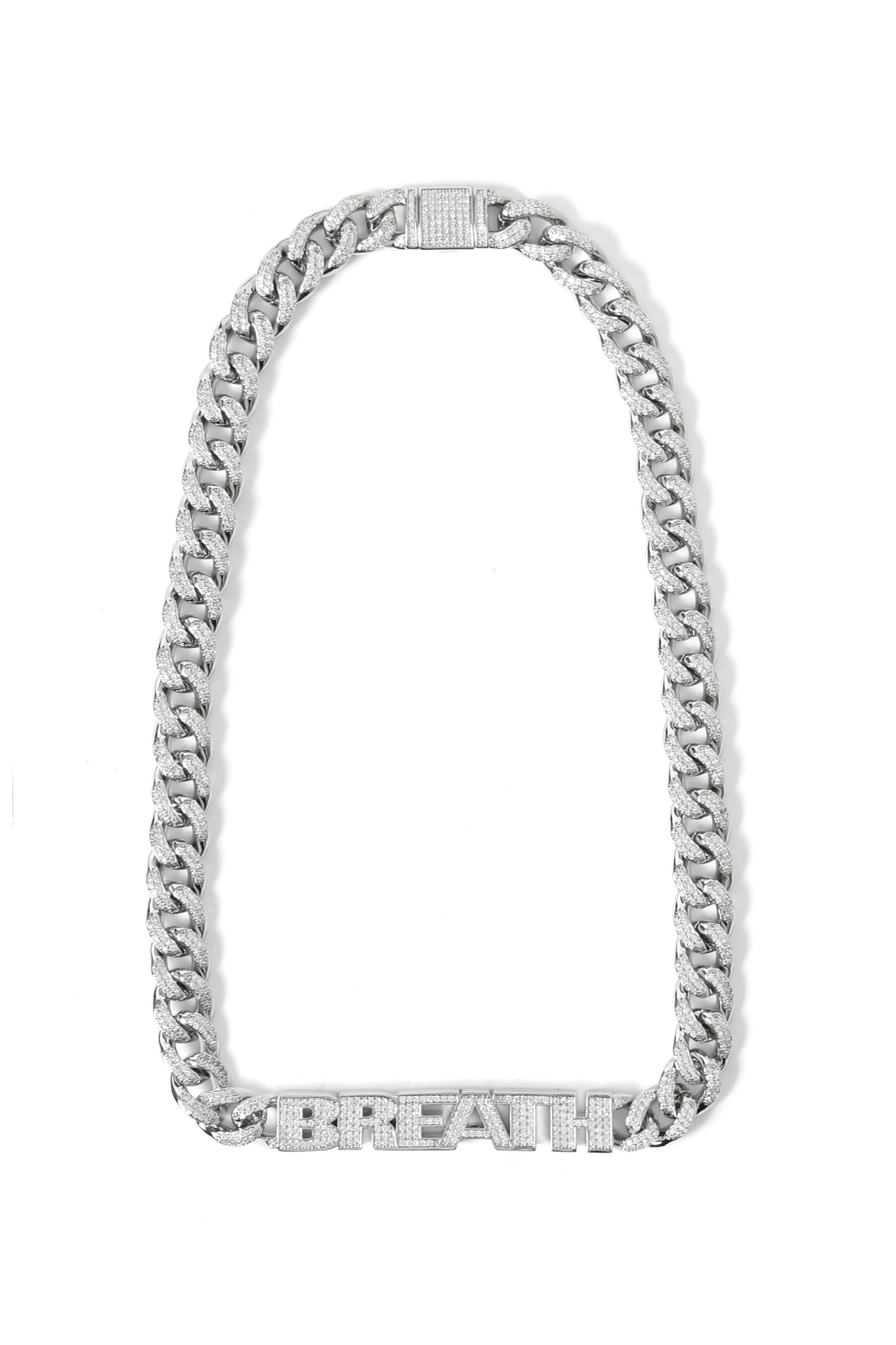 BH ZIRCONIA CHAIN NECKLACE / SILVER