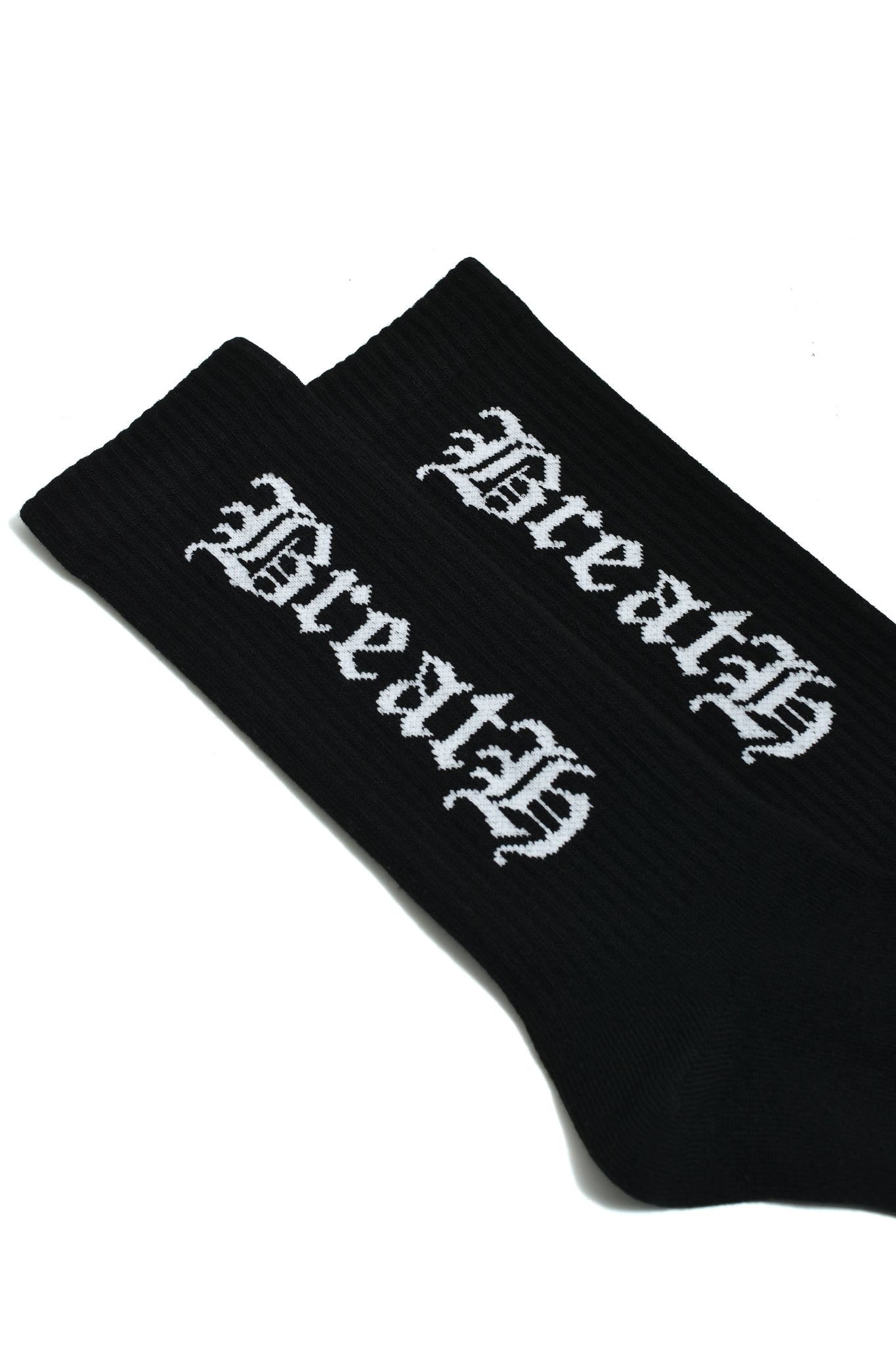 25SSM OLD ENGLISH LOGO SOCKS 2PACK / BLK&WHT