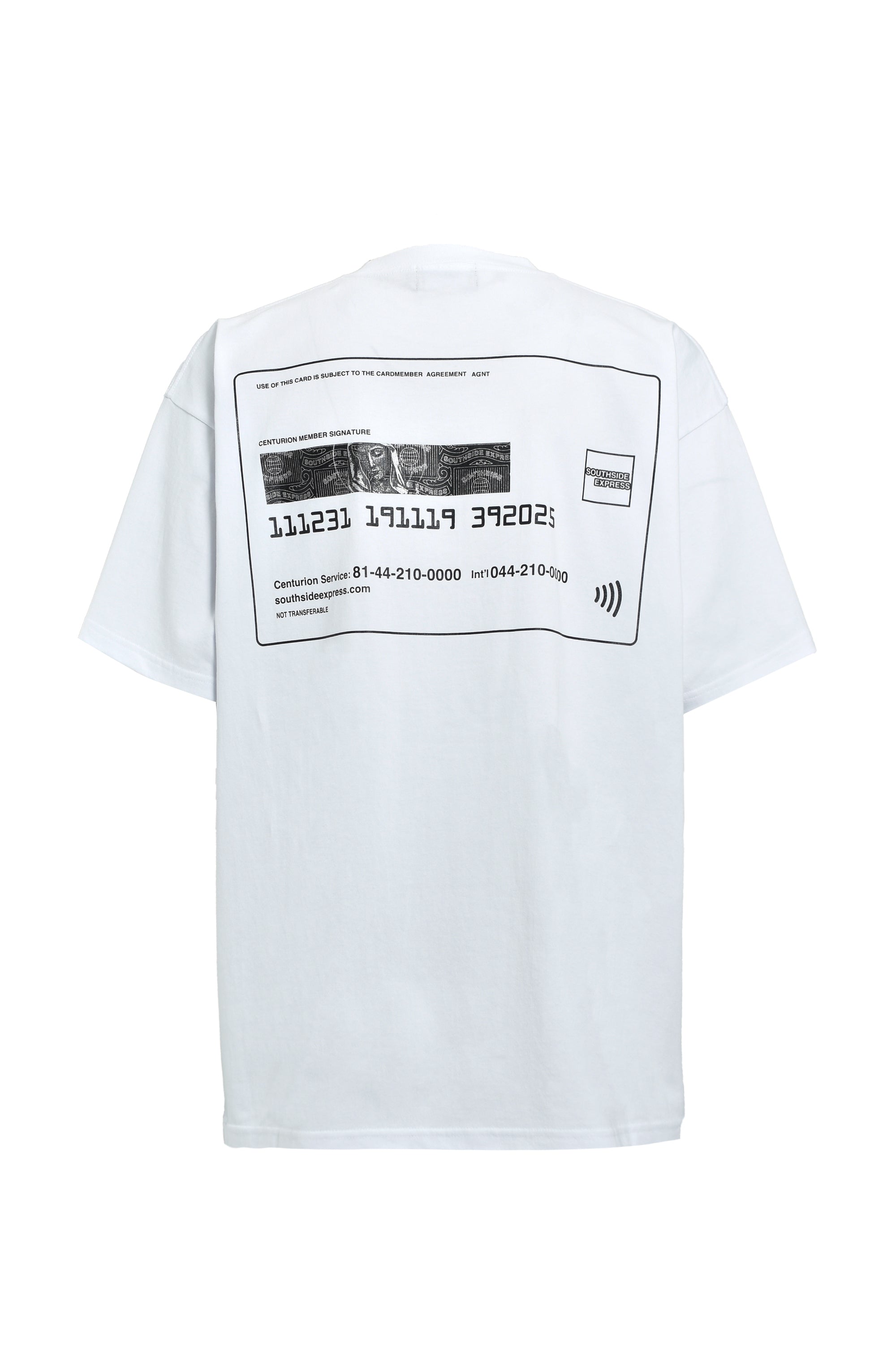 BLACK CARD TEE / WHITE – BREATH - サイズ 着丈 身幅 肩幅 袖丈 S