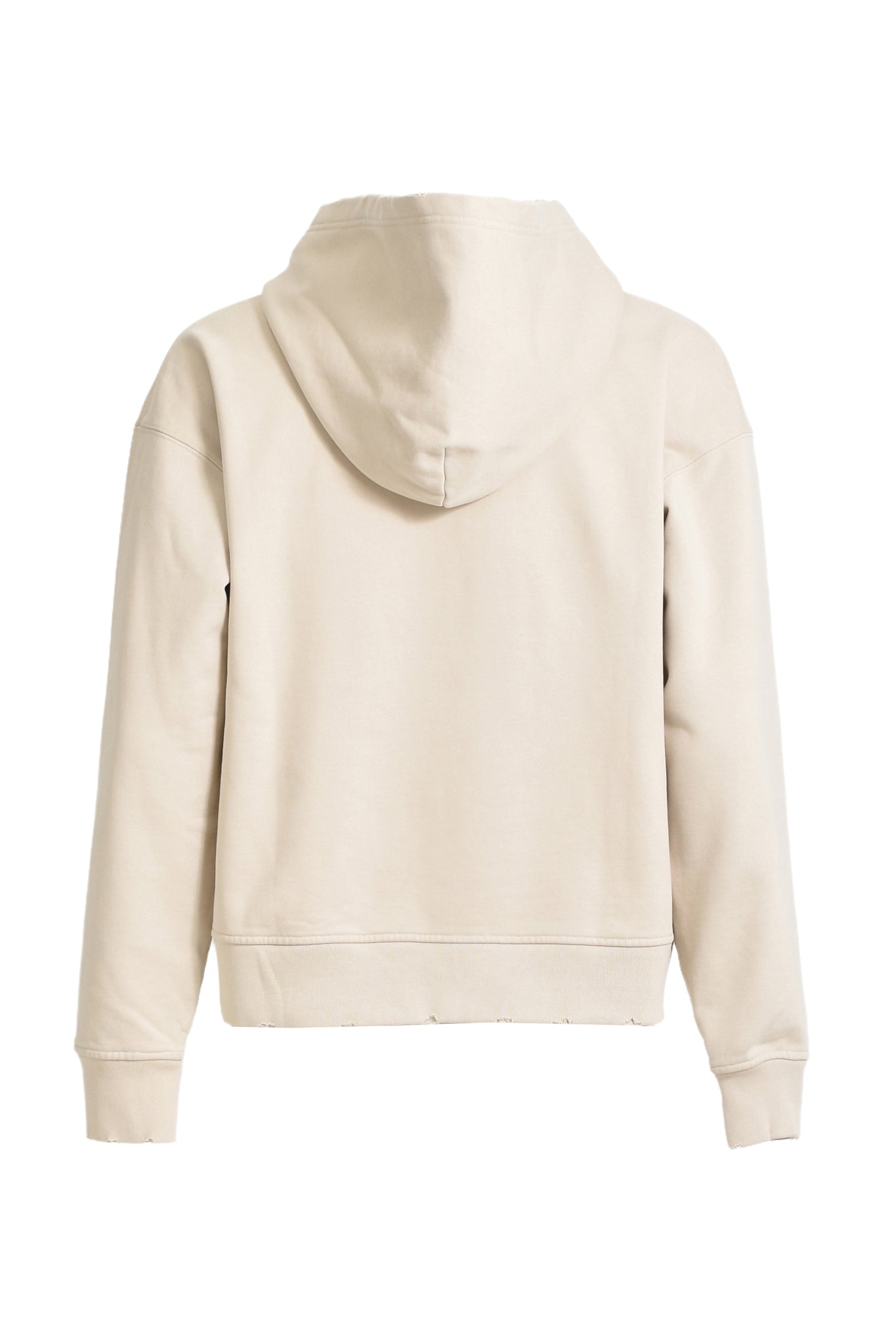 NEWRICH SHORT ZIP HOODIE / BEIGE