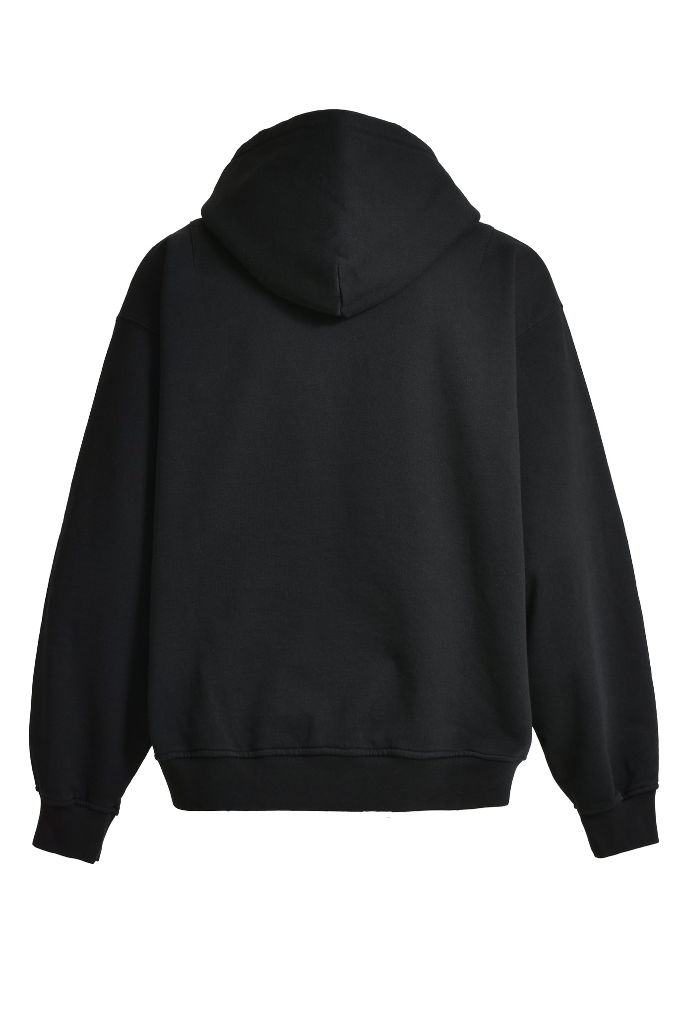 NEWRICH WIDE ZIP UP HOODIE / BLACK