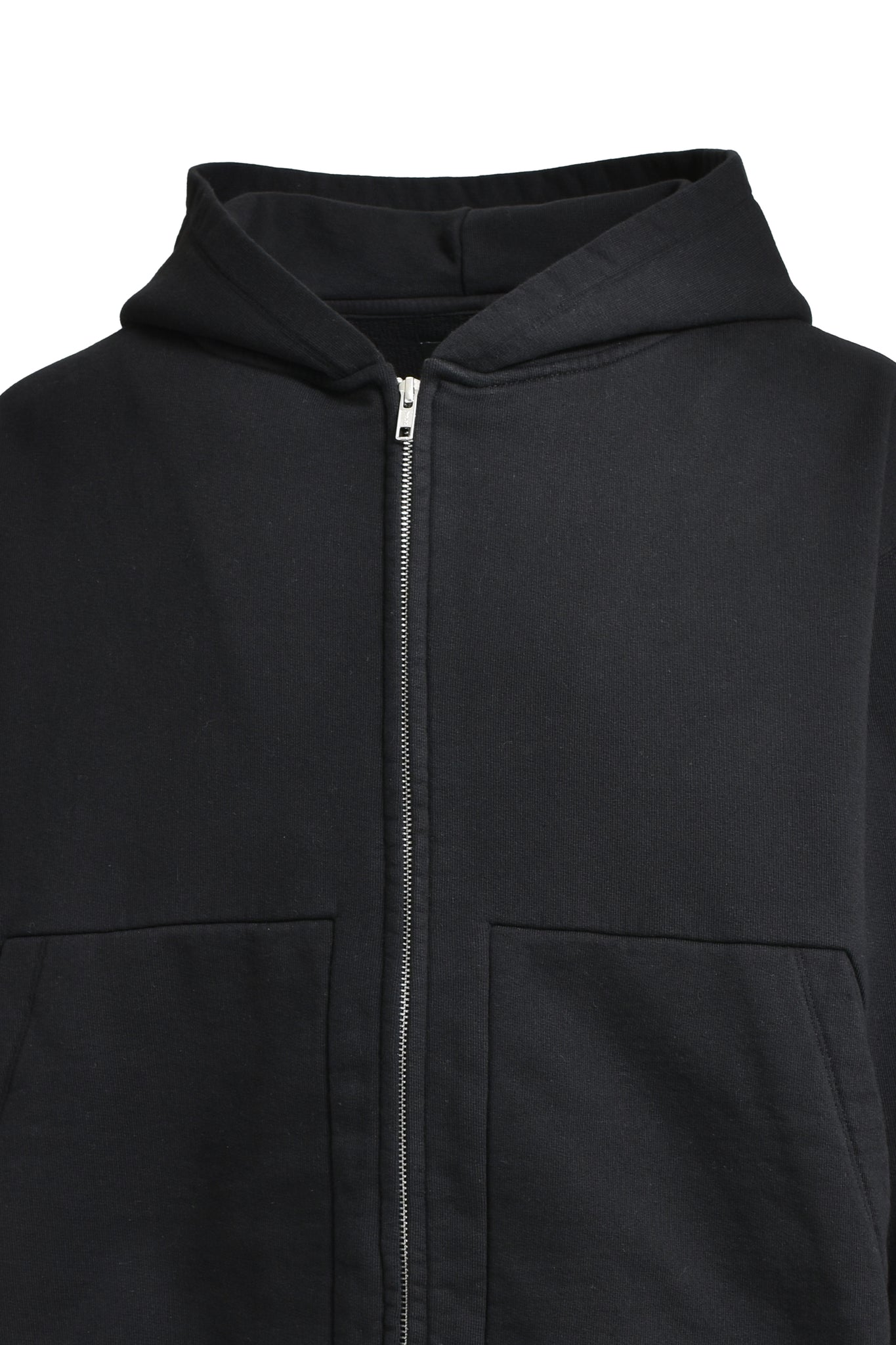 NEWRICH WIDE ZIP UP HOODIE / BLACK