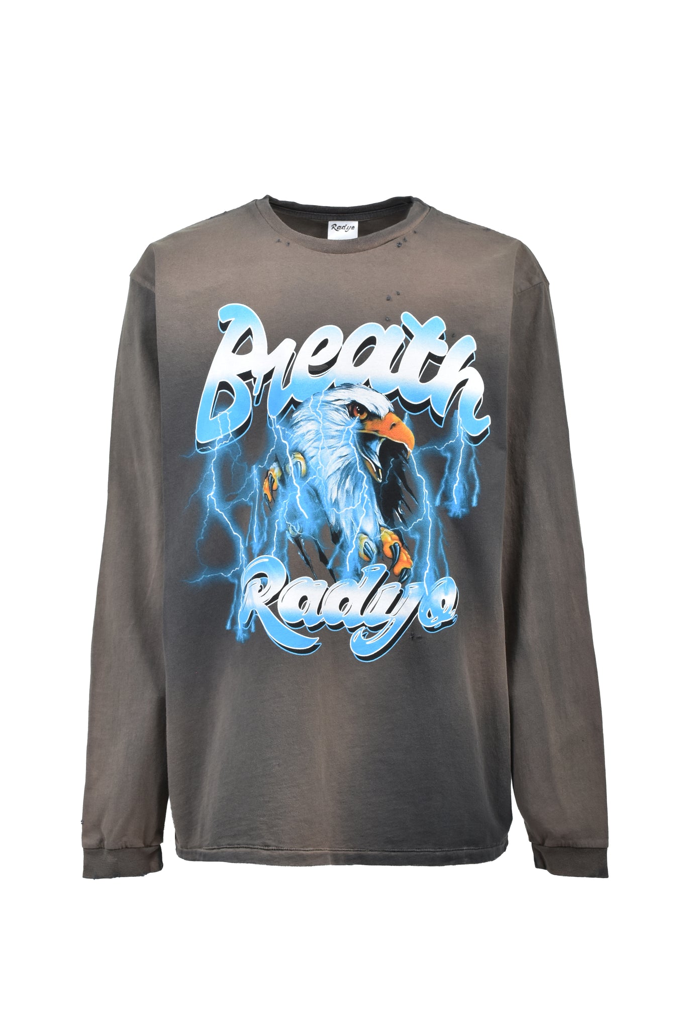 RAD YO! EAGLE VINTAGE WASHED L/S TEE / BLACK ｜BREATH ブレス - BAD