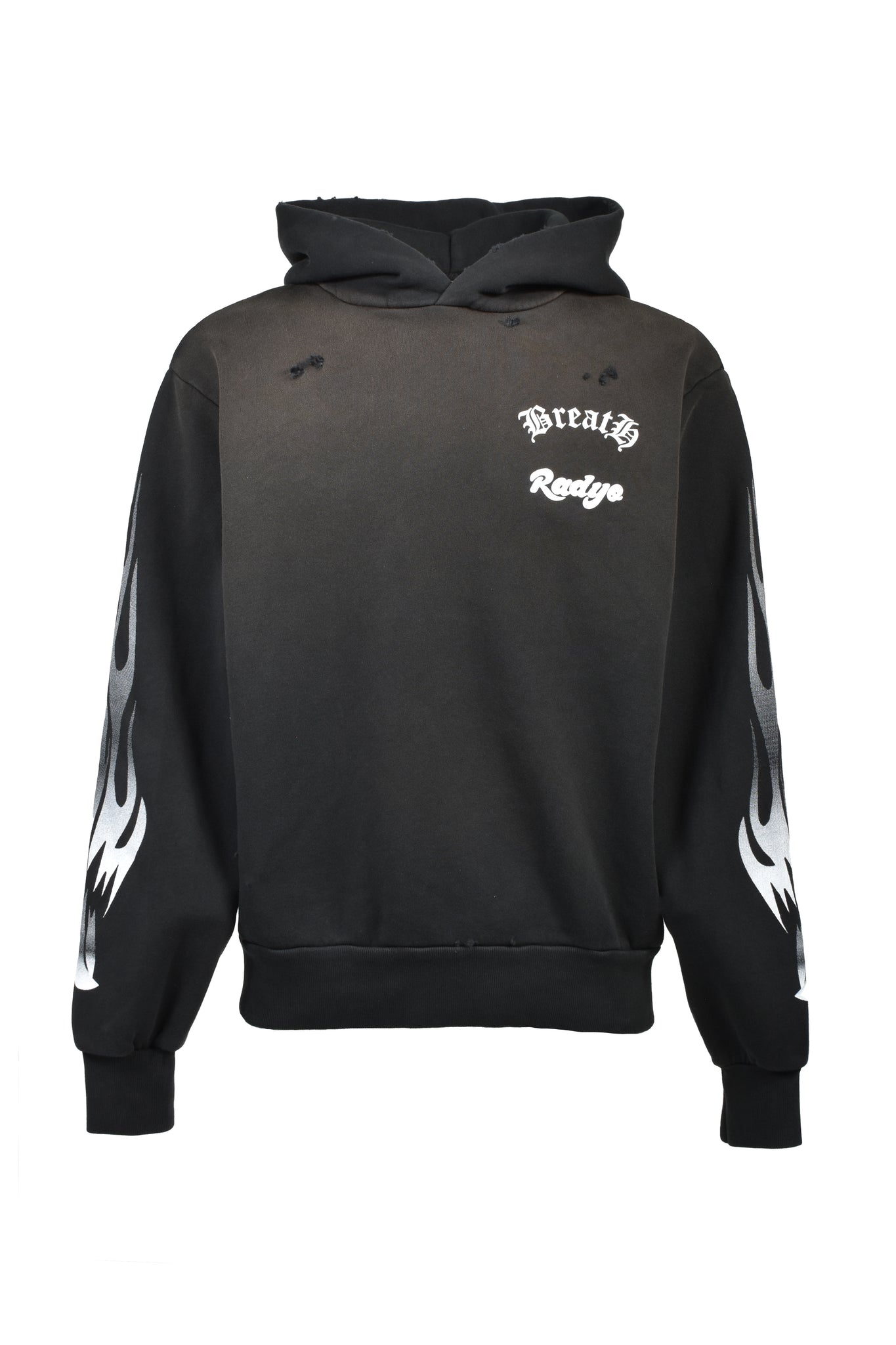 RAD YO! FLAMING EAGLE HOODIE / BLACK ｜BREATH ブレス - BAD HOP