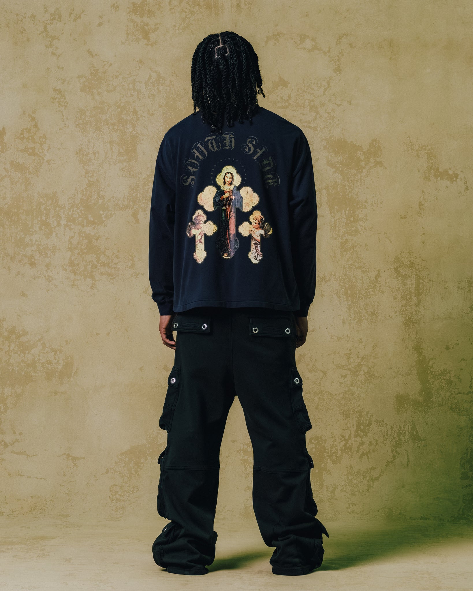 FADE TRIPLE CARGO PANTS TYPE-2 / BLACK ｜BREATH ブレス - BAD HOP