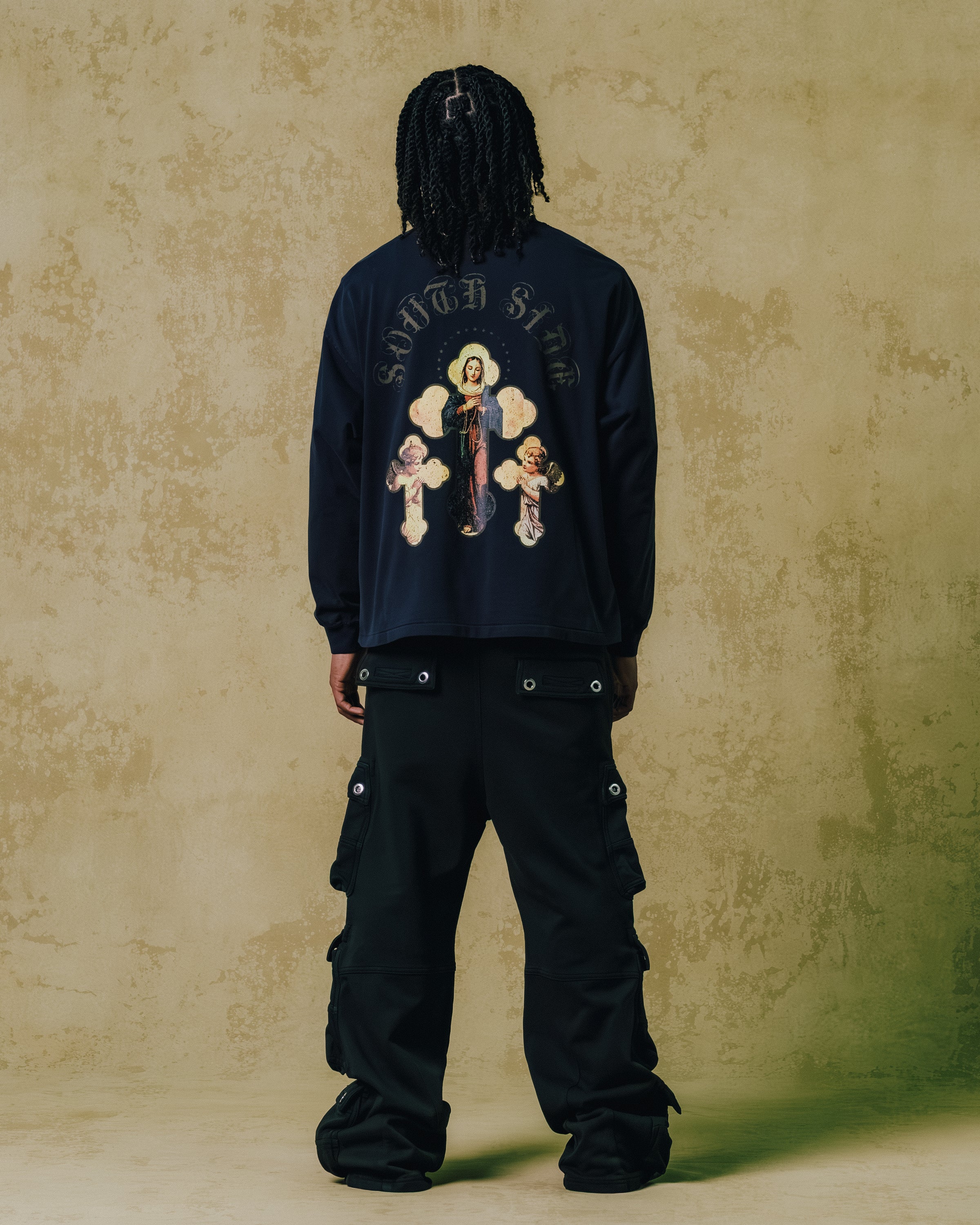 FADE TRIPLE CARGO PANTS TYPE-2 / BLACK ｜BREATH ブレス - BAD HOP