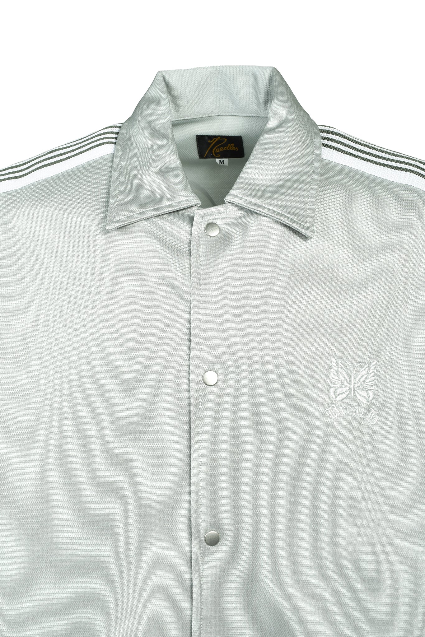 Needles S/S TRACK SHIRT - POLY SMOOTH / GRAY – BREATH - Material