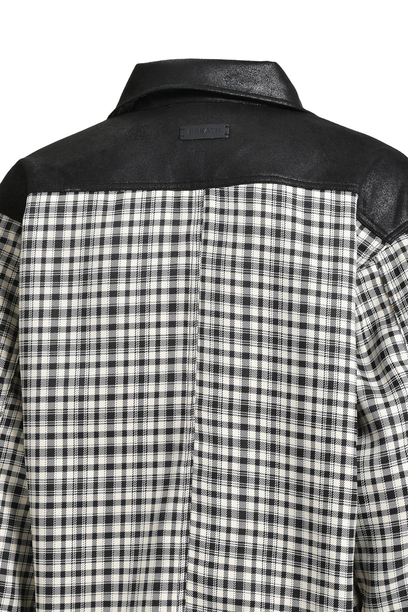 NEWRICH CHECK SHIRT JACKET / BLACK WHITE