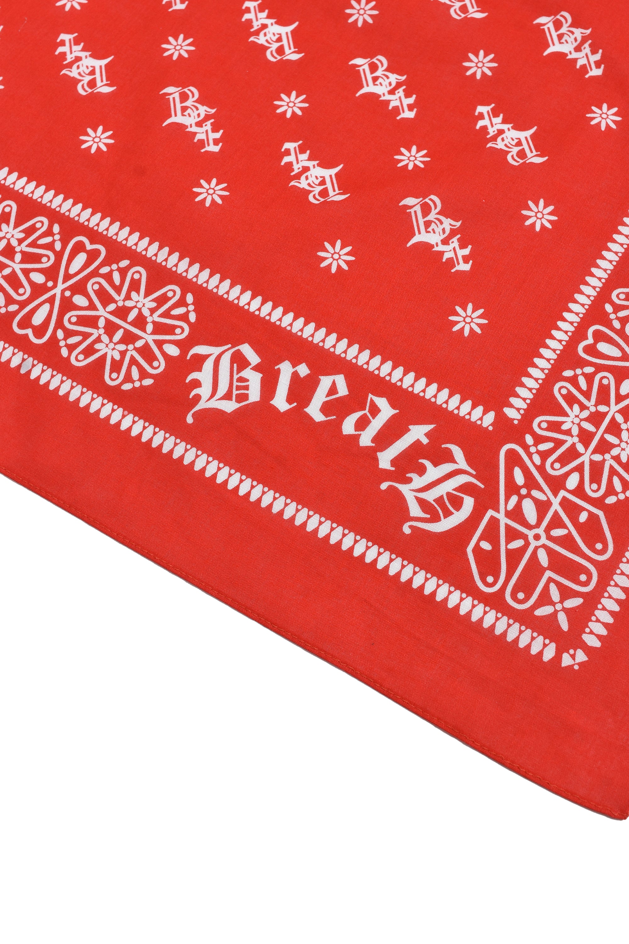 BR BANDANA / RED – BREATH - 52cm×52cm