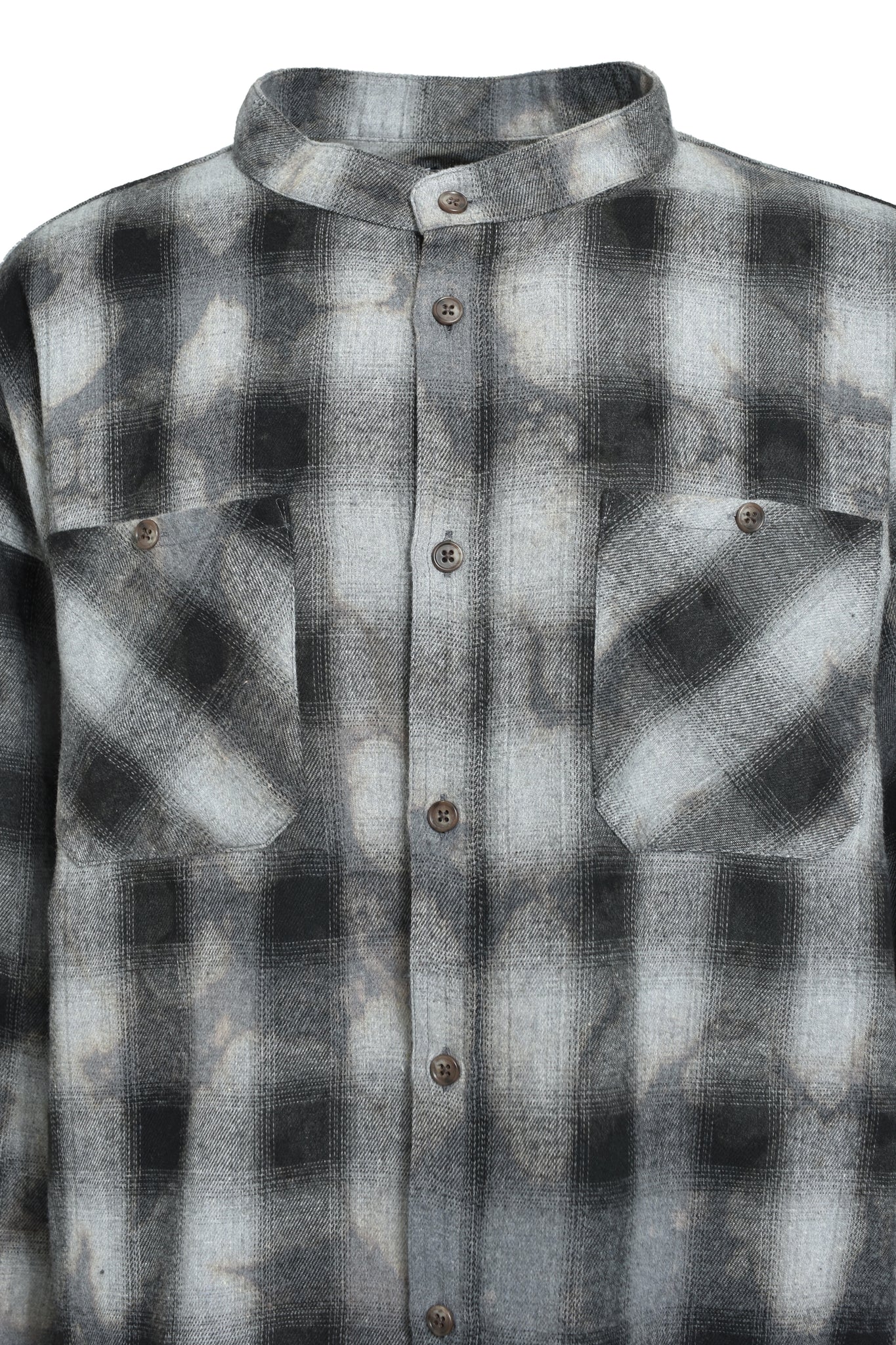 COLLAR LESS SHIRT / BLACK