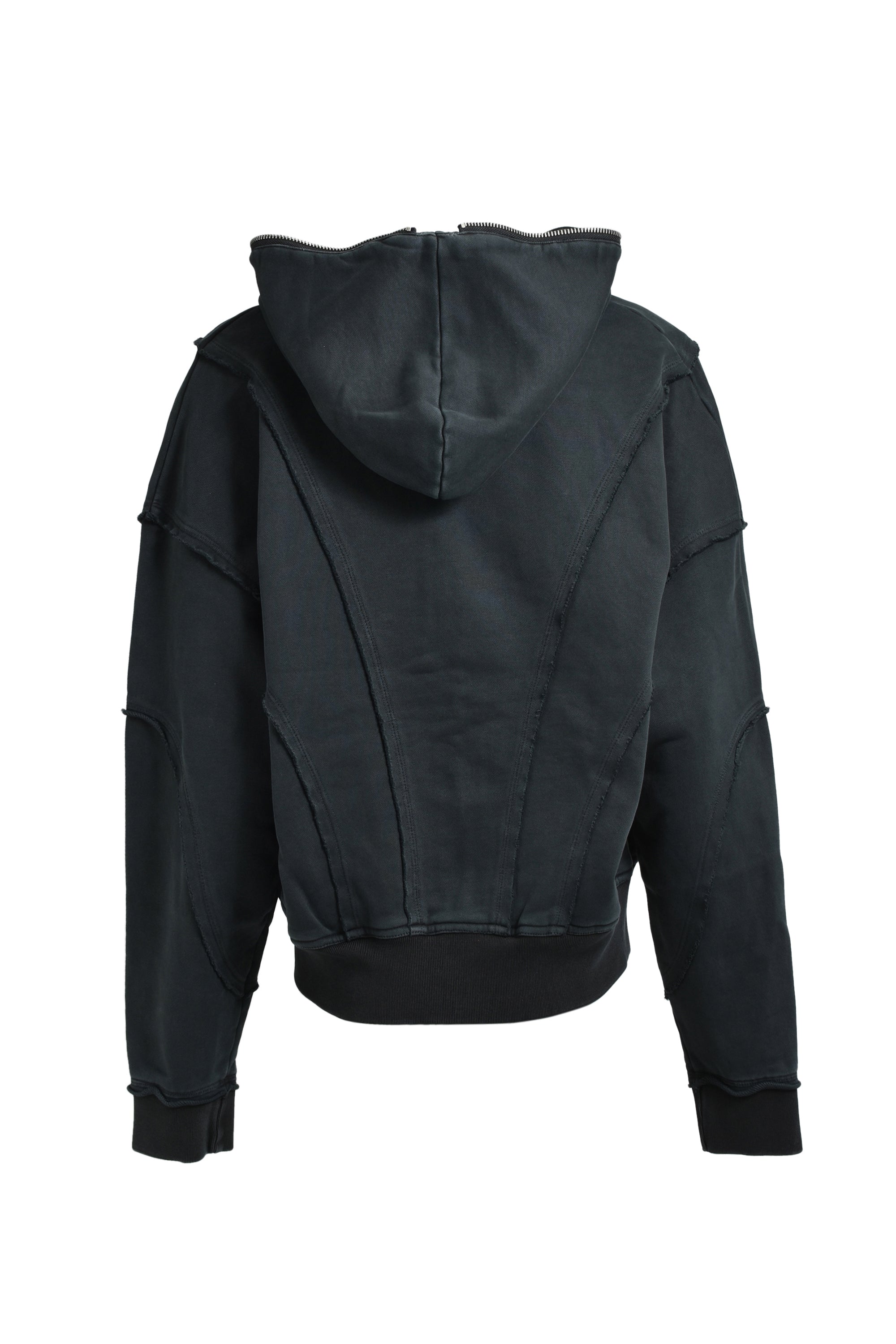FADE ZIP UP HOODIE / BLACK – BREATH - サイズ 着丈 身幅 肩幅