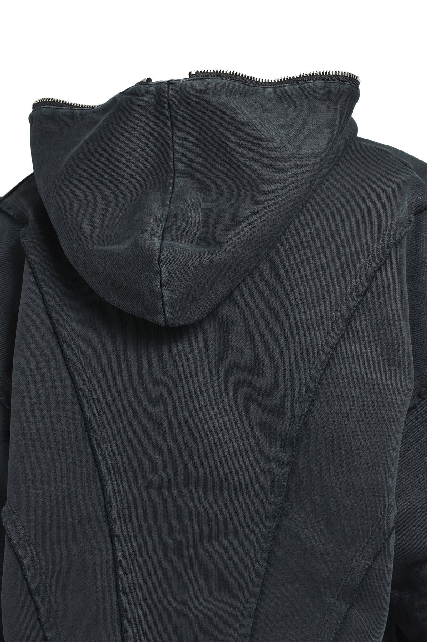 FADE ZIP UP HOODIE / BLACK
