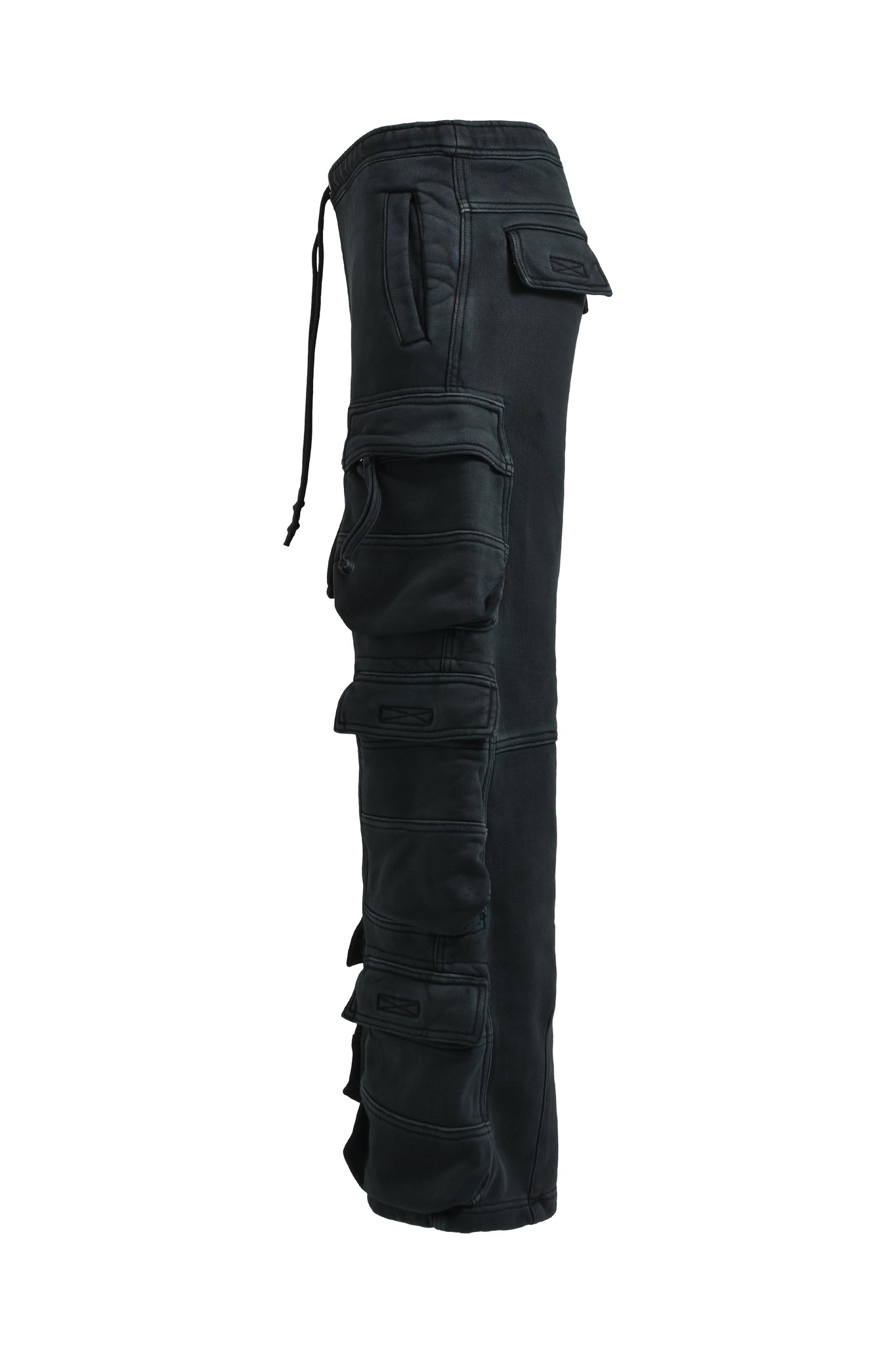 FADE TRIPLE CARGO PANTS / BLACK