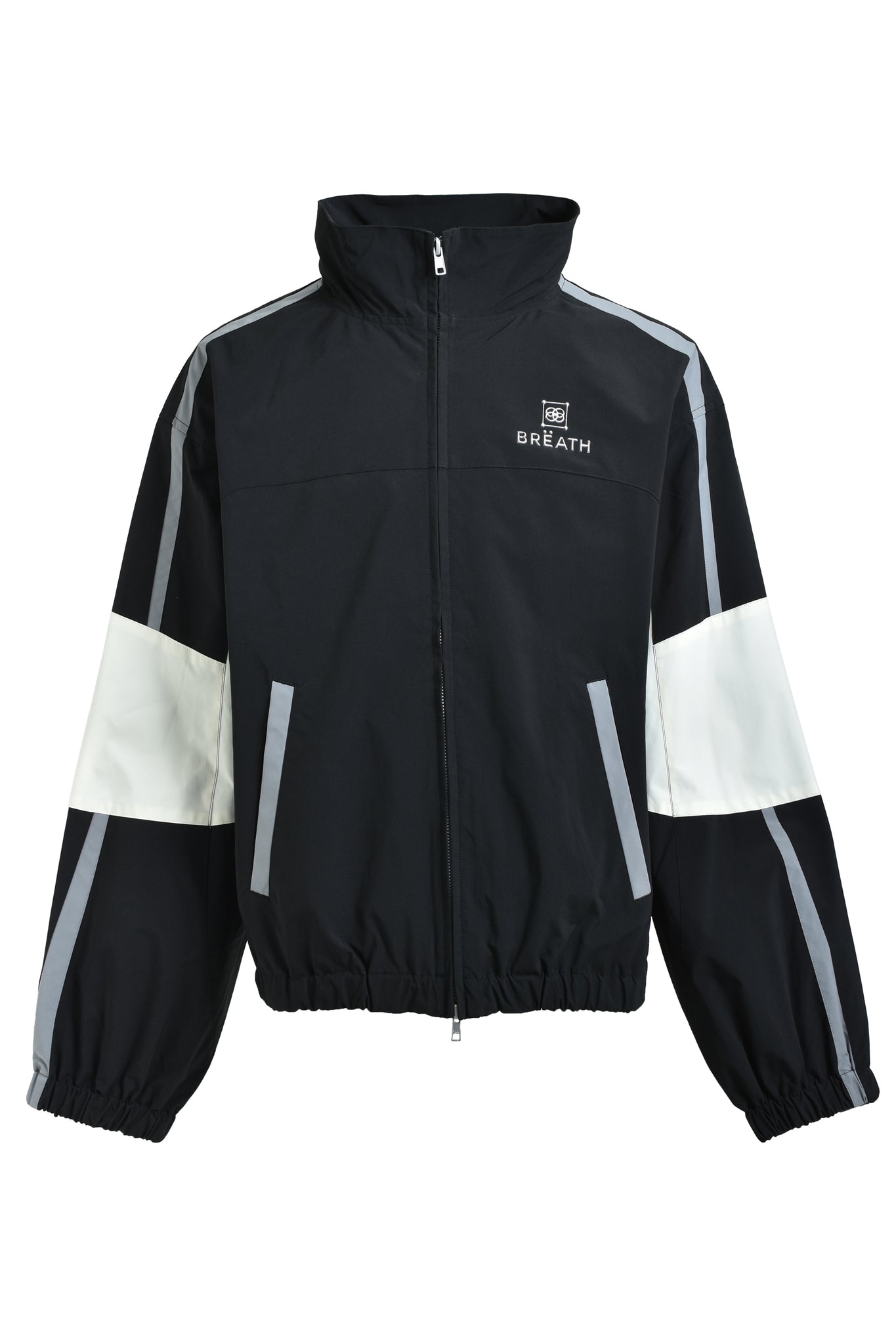 CREST LOGO WARM UP JACKET / BLACK