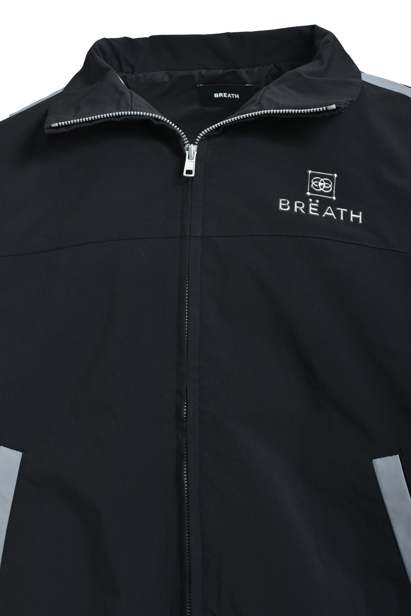 CREST LOGO WARM UP JACKET / BLACK