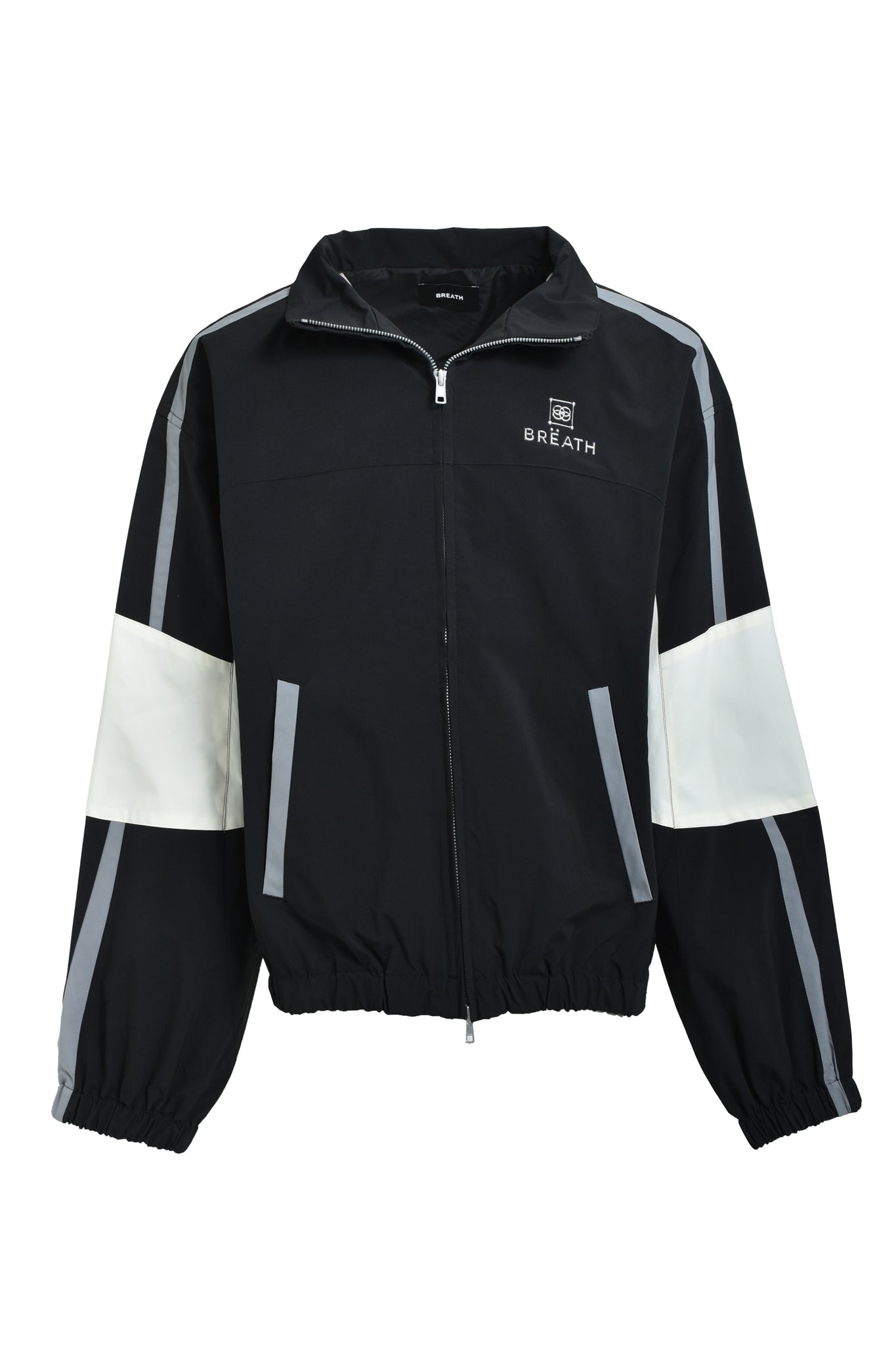 CREST LOGO WARM UP JACKET / BLACK