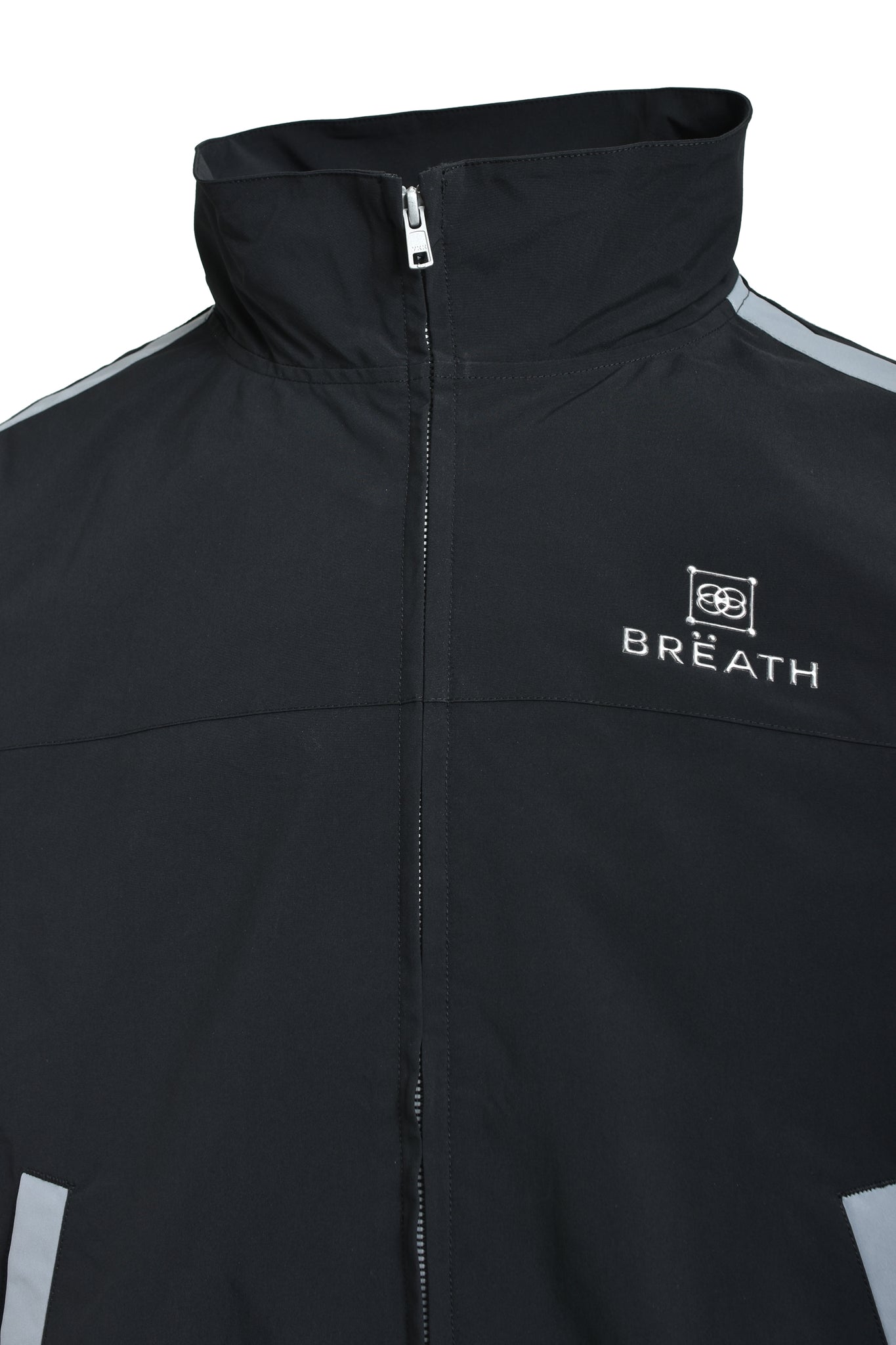 CREST LOGO WARM UP JACKET / BLACK
