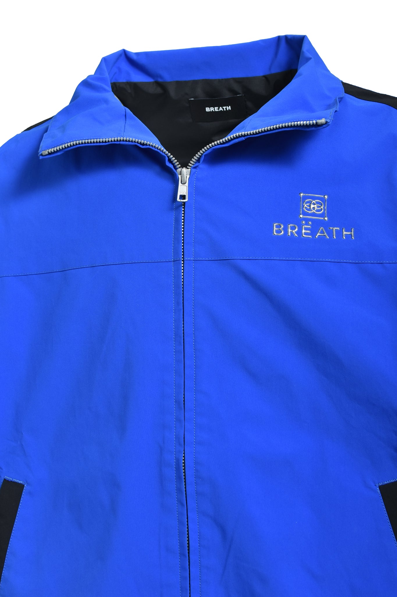 CREST LOGO WARM UP JACKET / BLUE