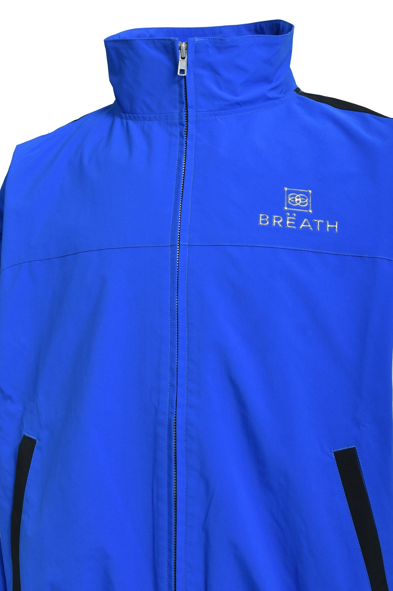 CREST LOGO WARM UP JACKET / BLUE