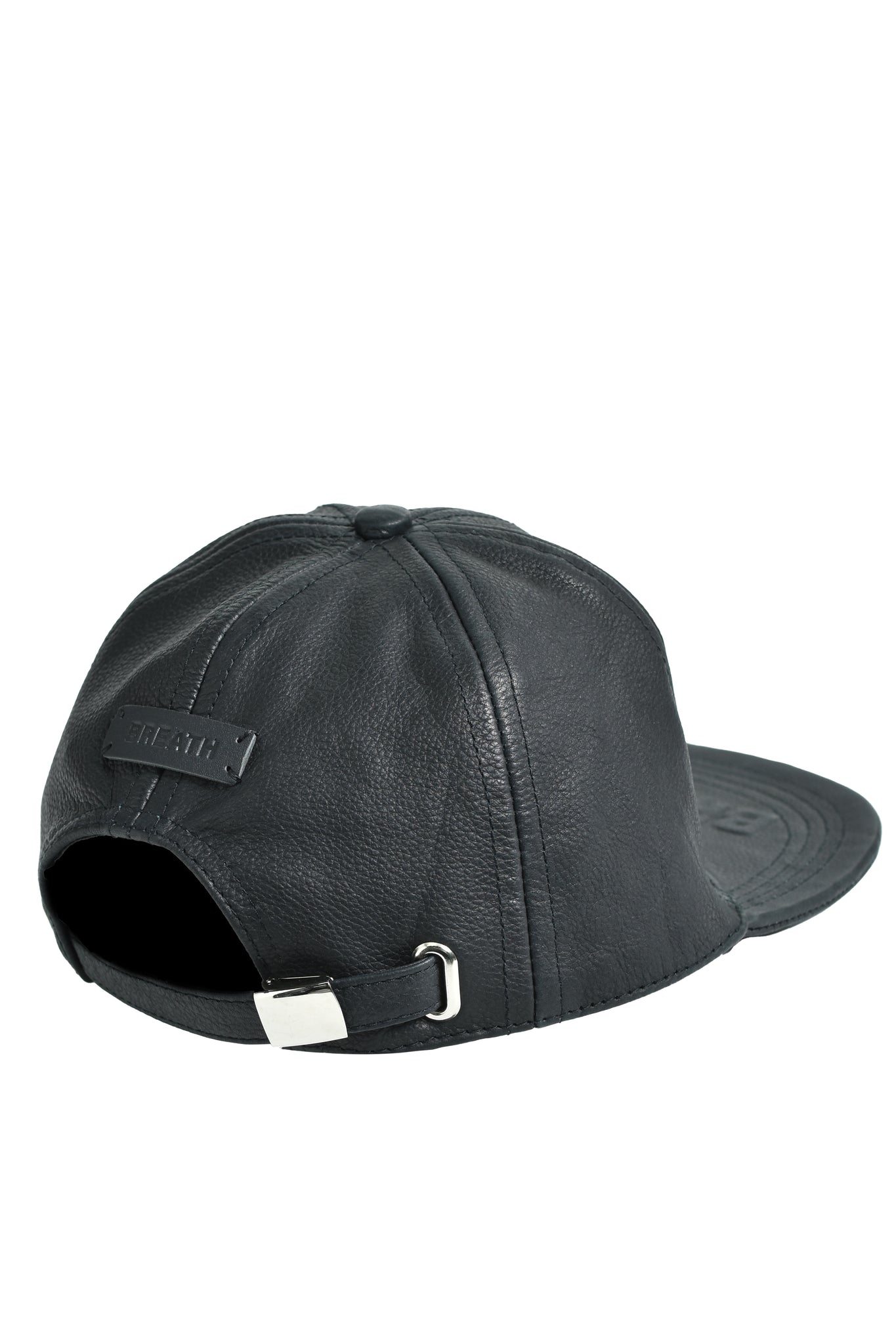 EMBOSS LEATHER CAP / BLACK