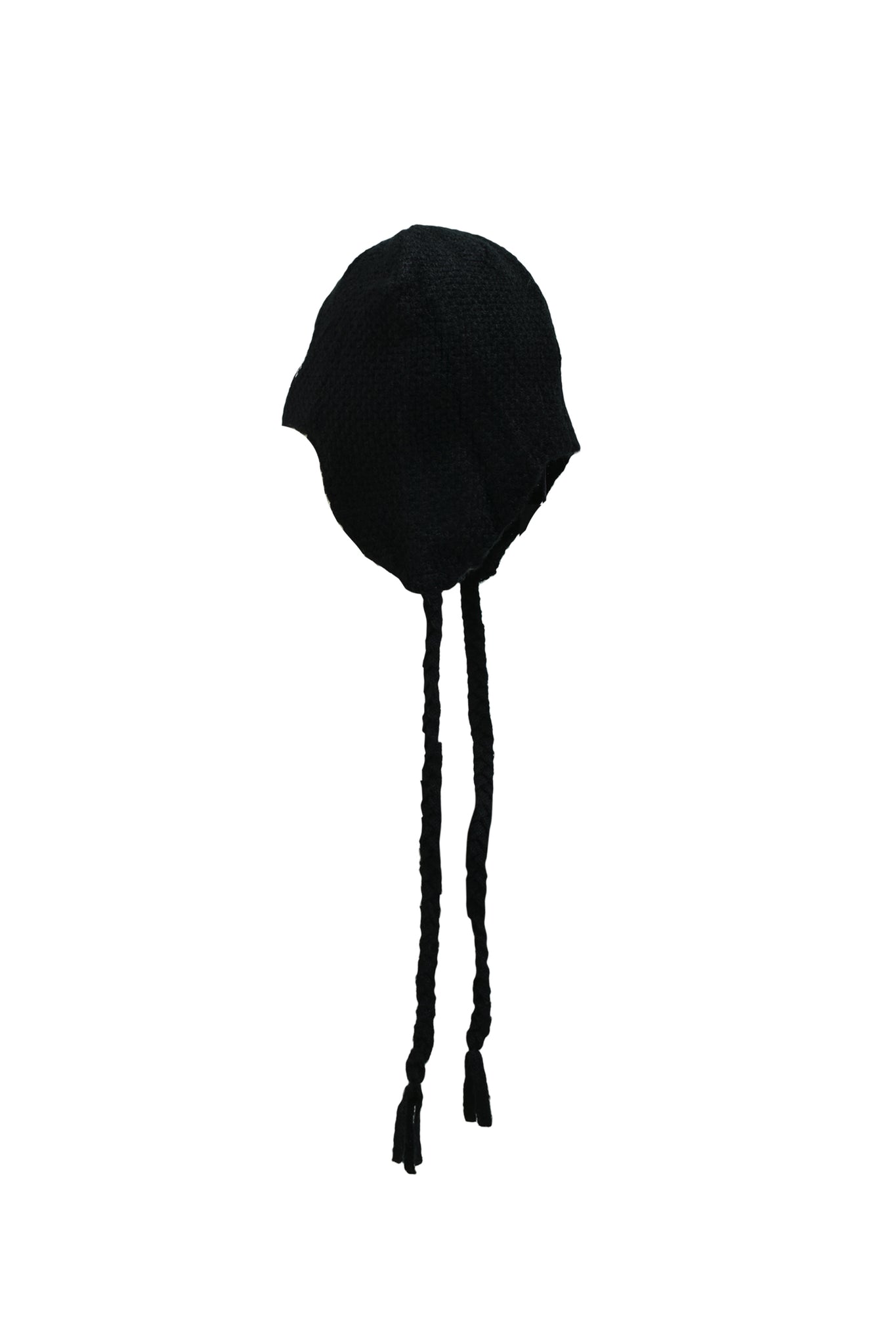 SOUTHSIDE CROSS EAR FLAP BEANIE / BLACK