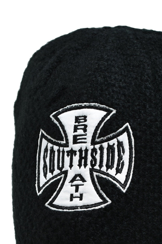 SOUTHSIDE CROSS EAR FLAP BEANIE / BLACK