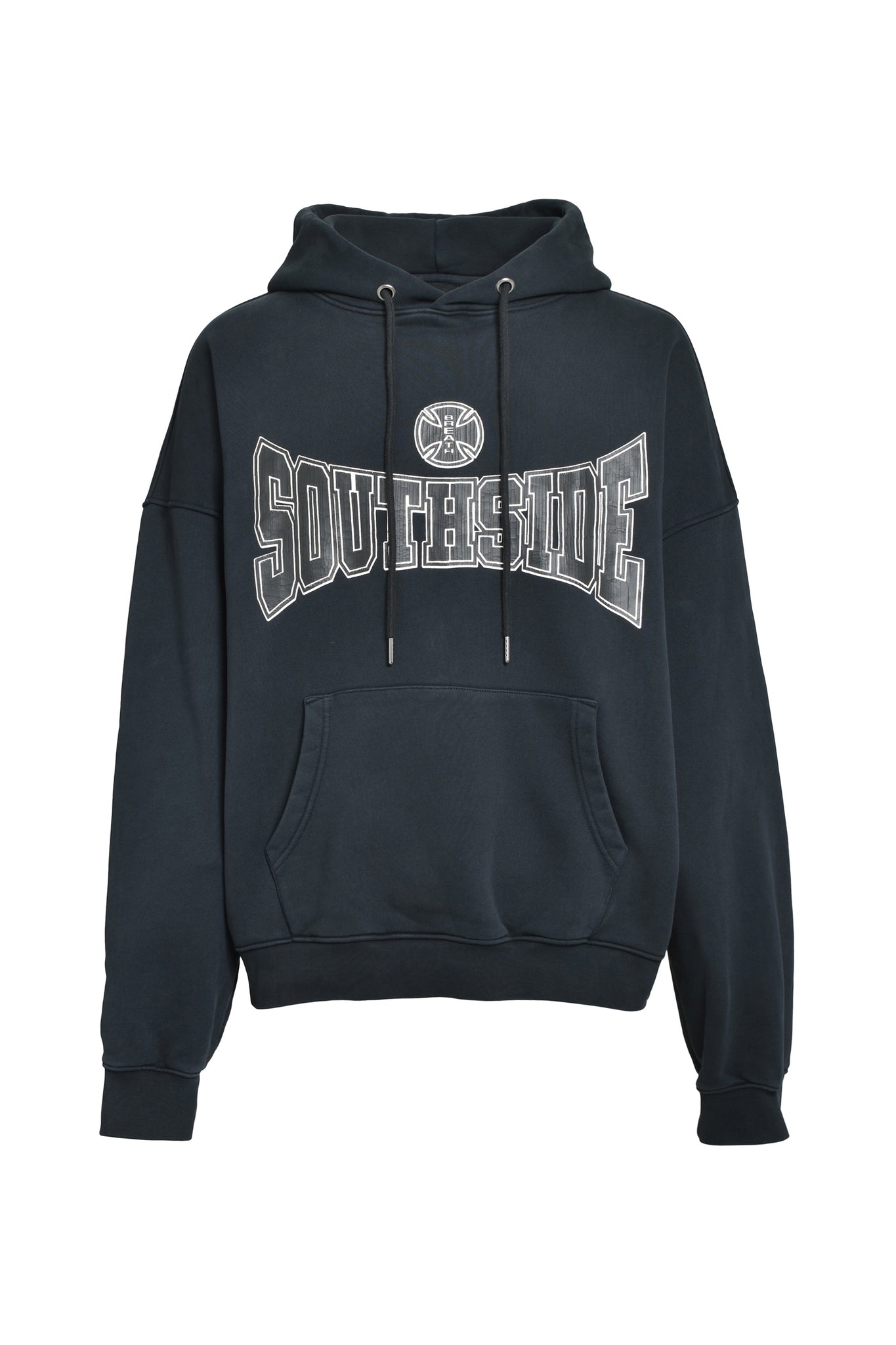 SOUTHSIDE CROSS LOGO HOODIE / BLACK