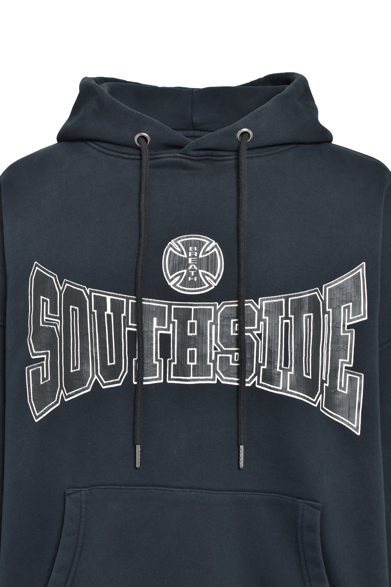 SOUTHSIDE CROSS LOGO HOODIE / BLACK
