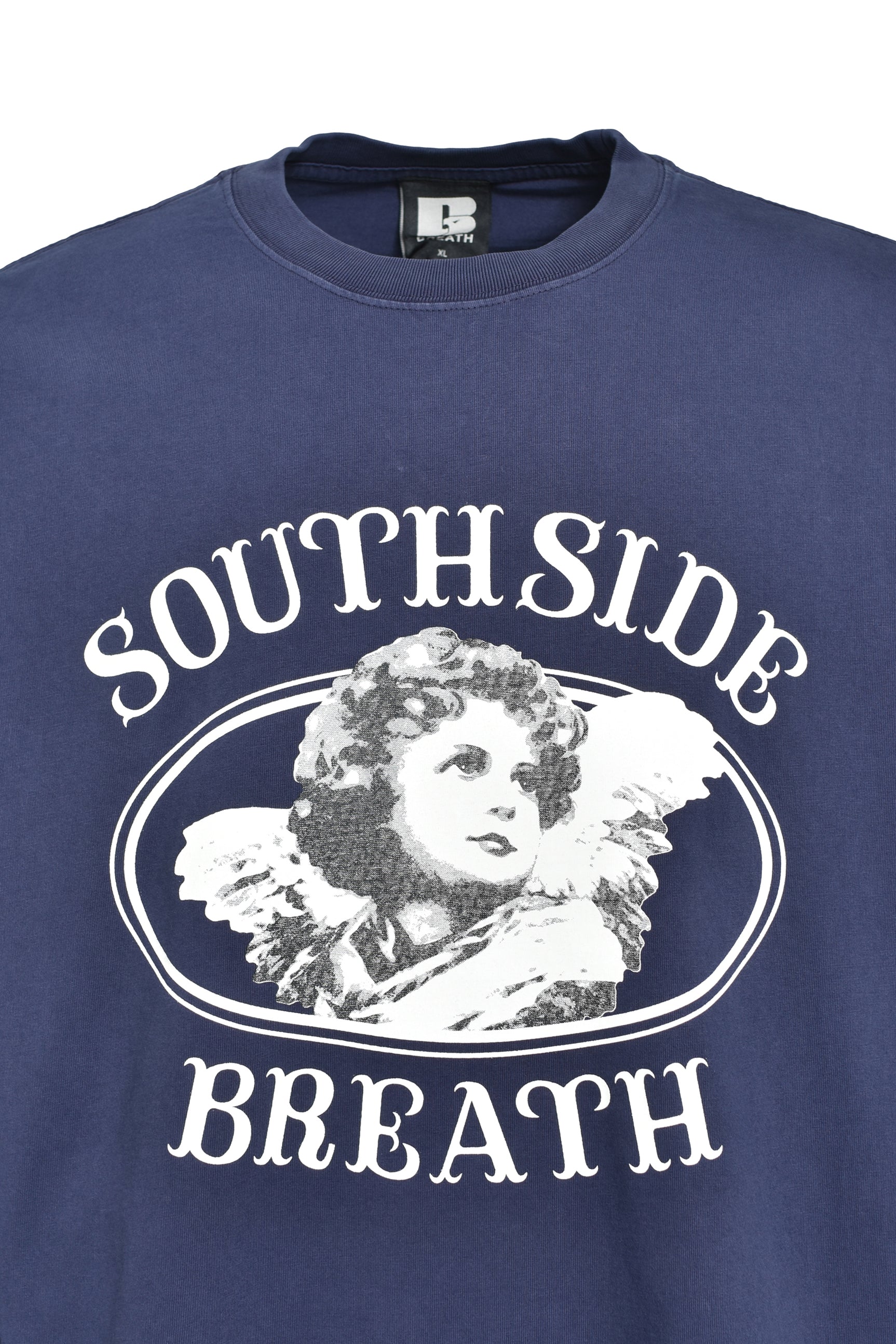 ANGEL LOGO LS TEE / NAVY – BREATH - サイズ 着丈 身幅 肩幅 袖丈 M