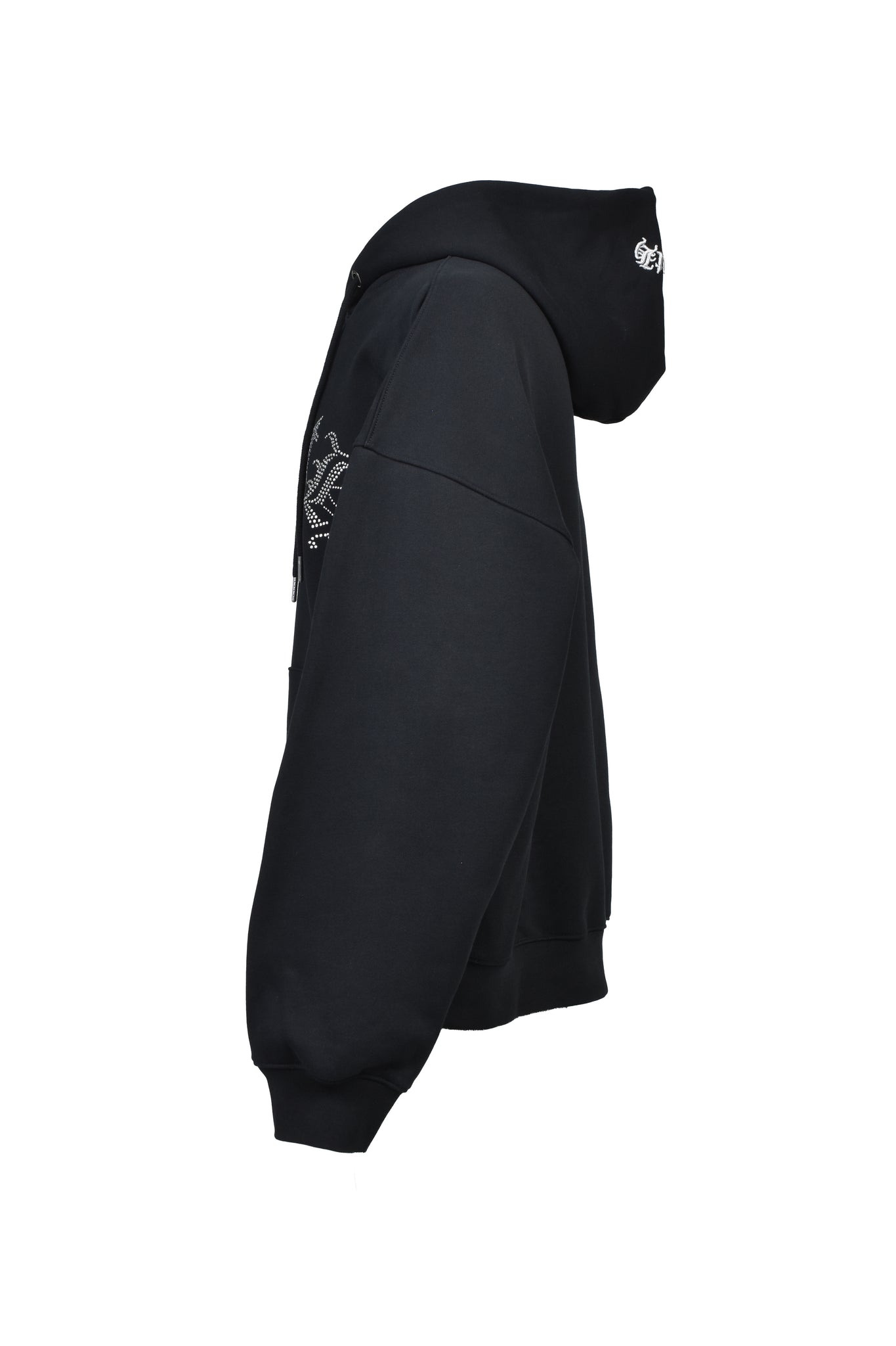 OLD ENGLISH LOGO RHINESTONE HOODIE / BLACK ｜BREATH - Product page