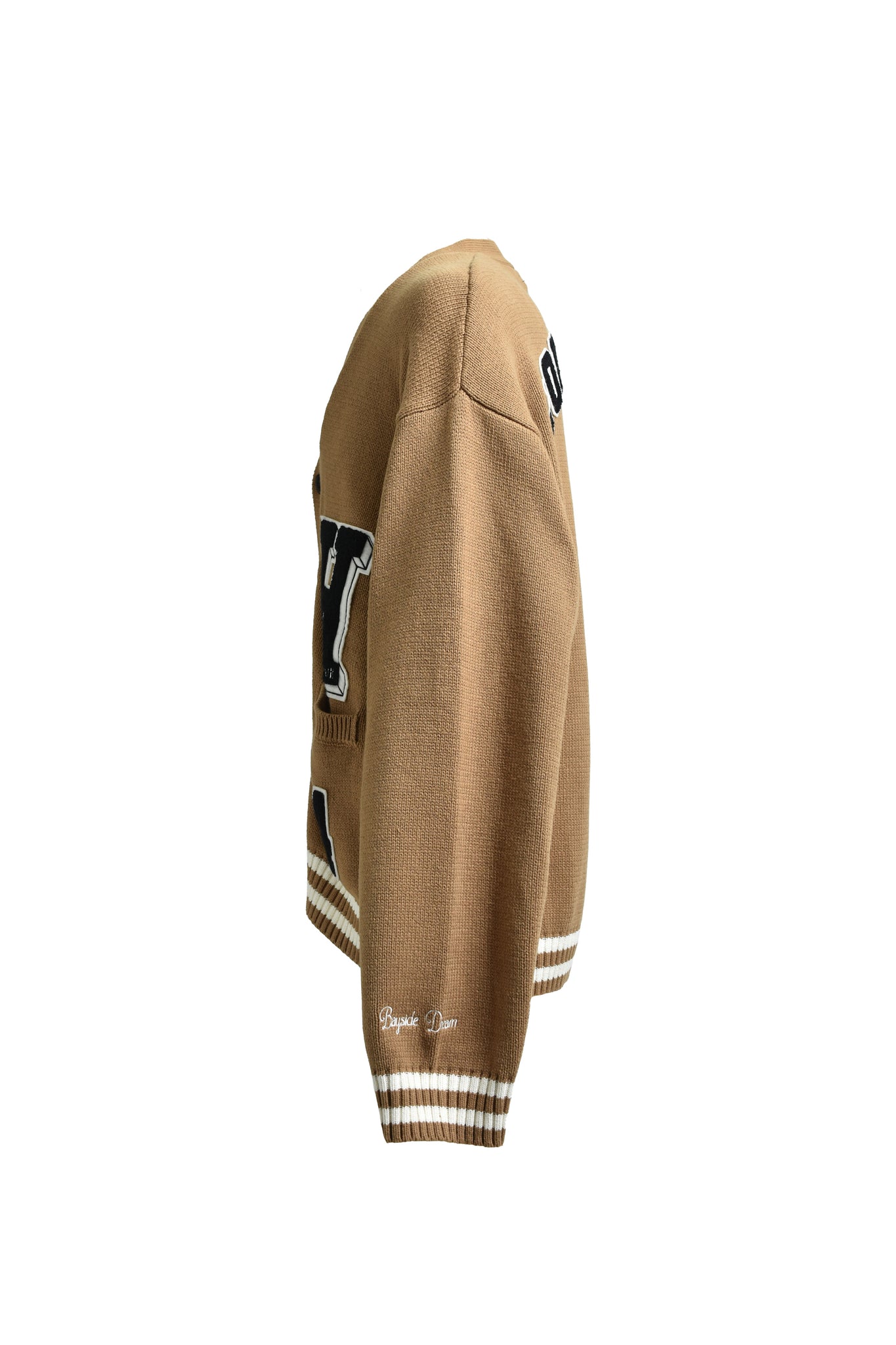BH PATCH KNIT CARDIGAN / BEIGE