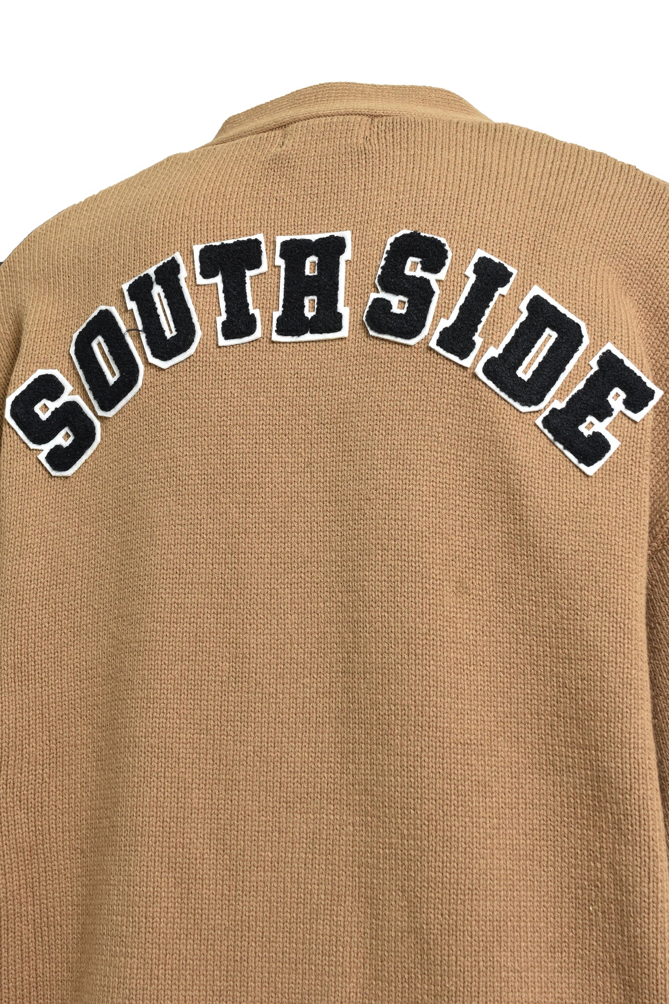 BH PATCH KNIT CARDIGAN / BEIGE