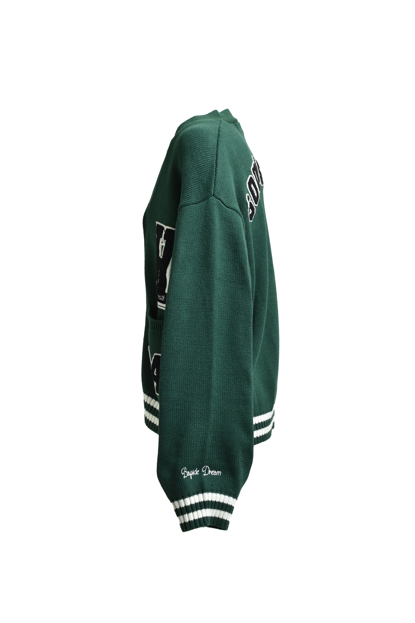 BH PATCH KNIT CARDIGAN / GREEN