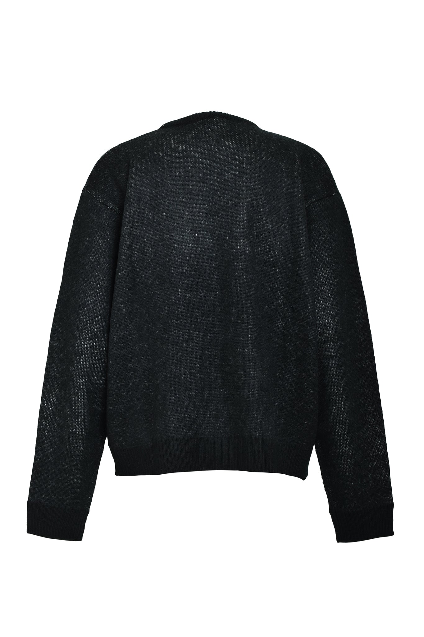 ANGEL SCRIPT LOGO MOHAIR KNIT / BLACK