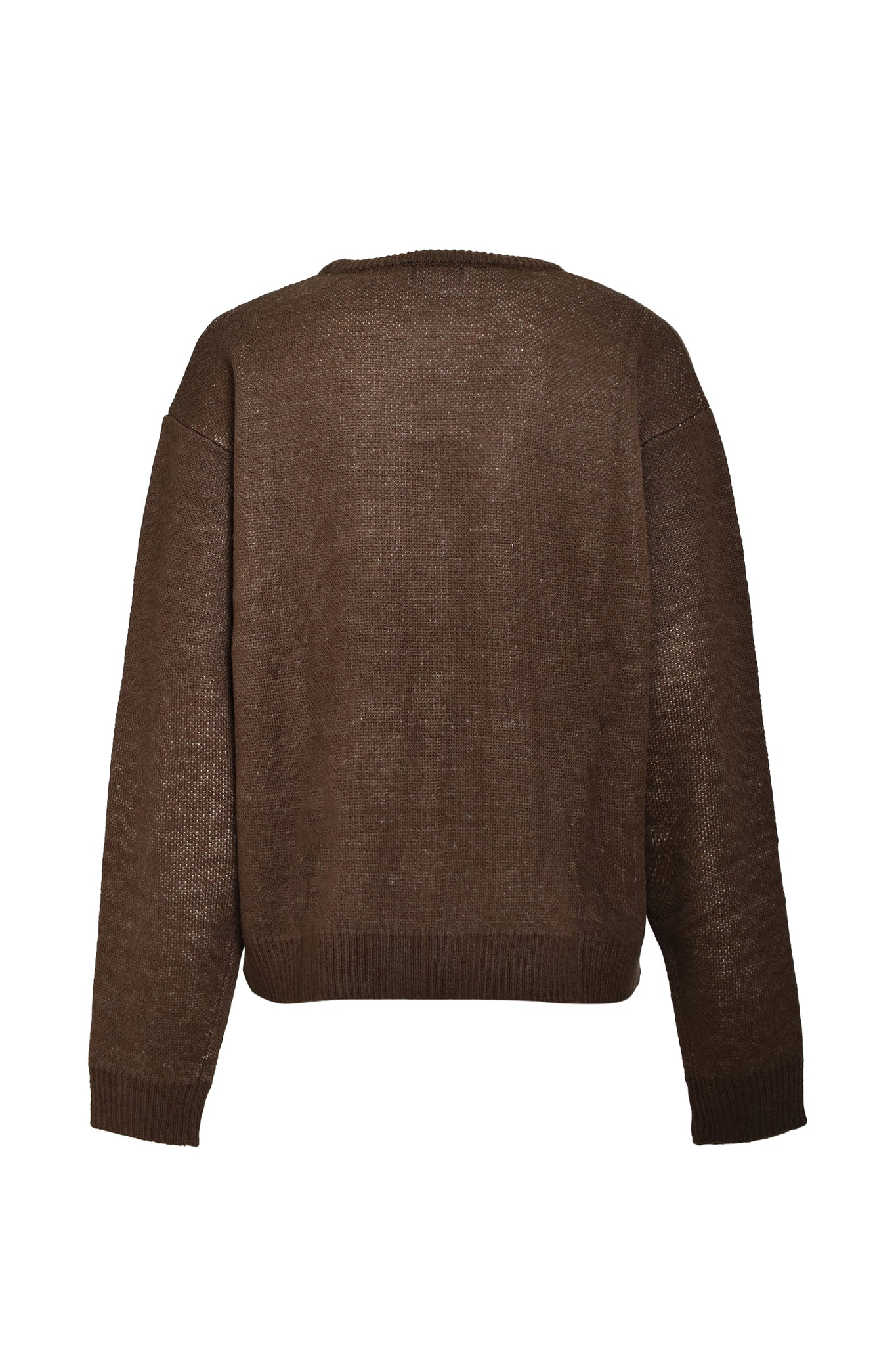 ANGEL SCRIPT LOGO MOHAIR KNIT / BROWN