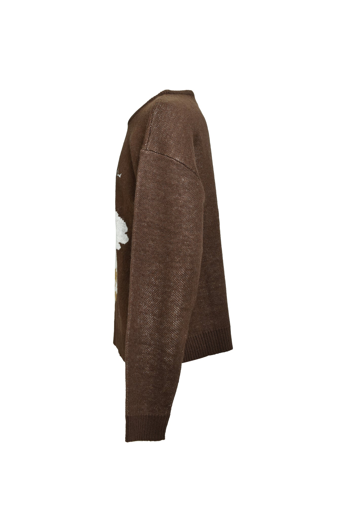 ANGEL SCRIPT LOGO MOHAIR KNIT / BROWN