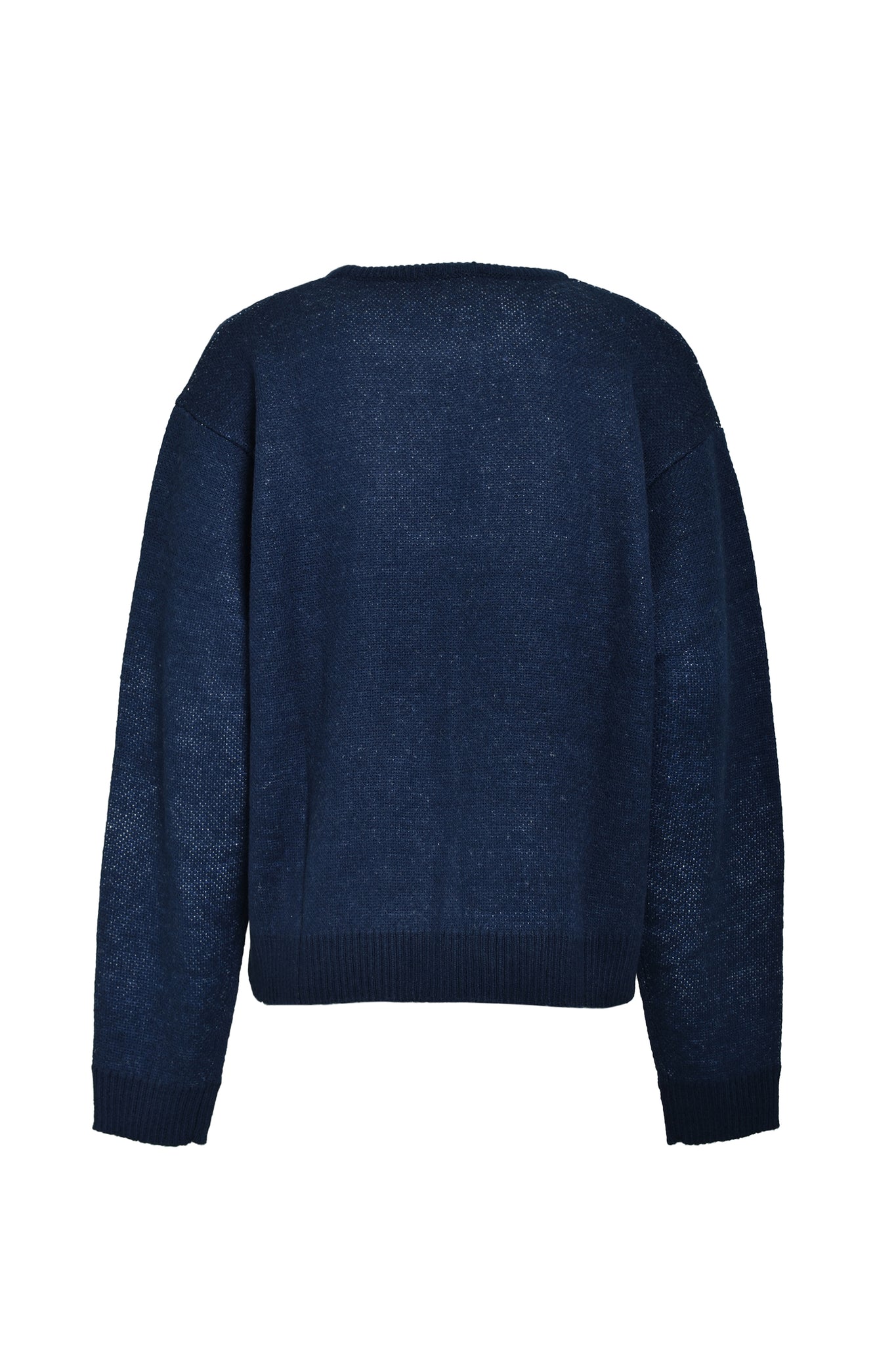 ANGEL SCRIPT LOGO MOHAIR KNIT / NAVY