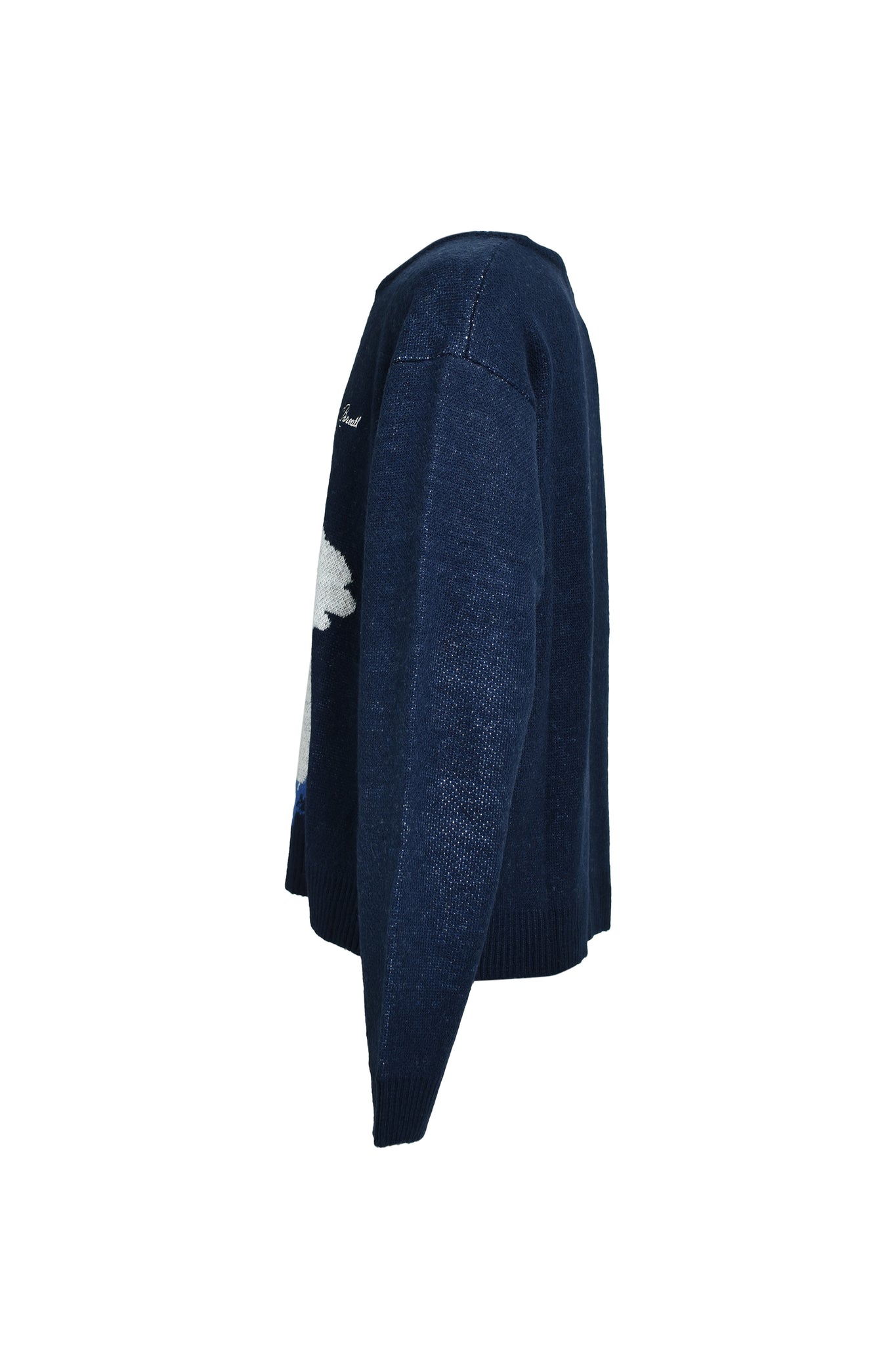 ANGEL SCRIPT LOGO MOHAIR KNIT / NAVY