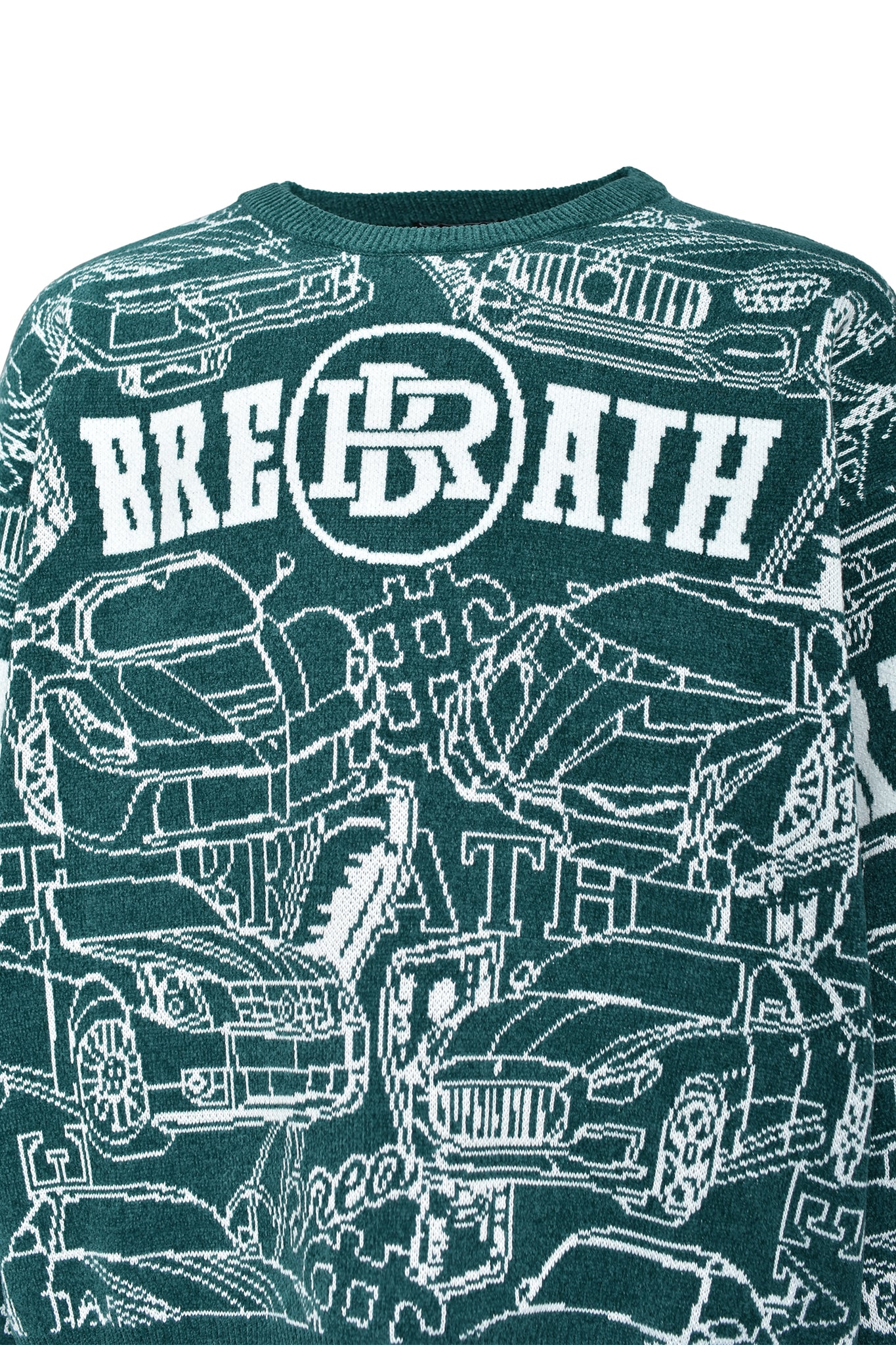 SUPER CAR MALL KNIT / GREEN