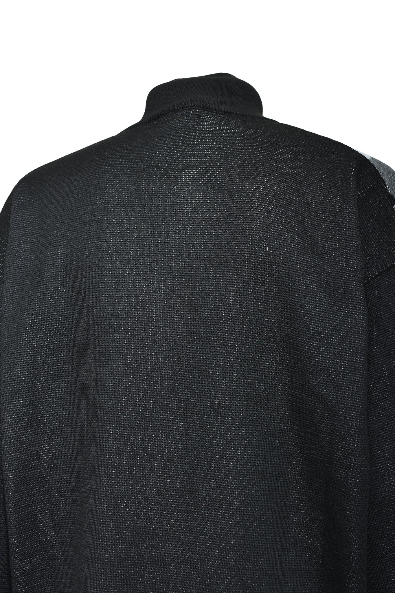 ARGYLE ZIP KNIT JACKET / BLACK