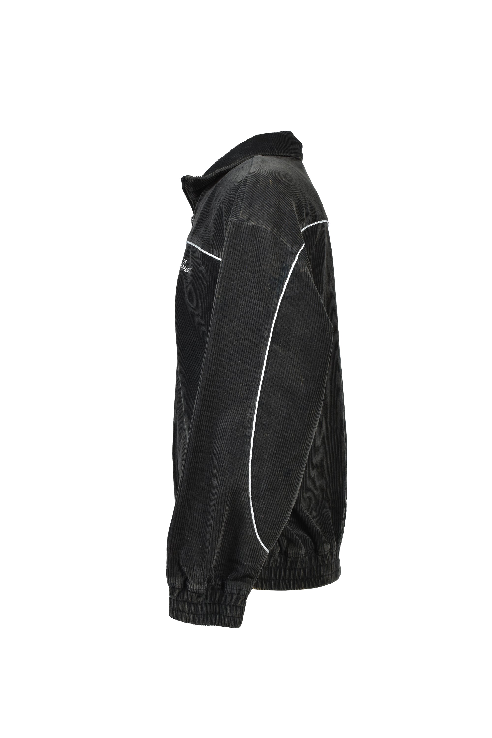 SCRIPT LOGO PIPING CORDUROY TRACK JACKET / BLACK ｜BREATH ブレス 