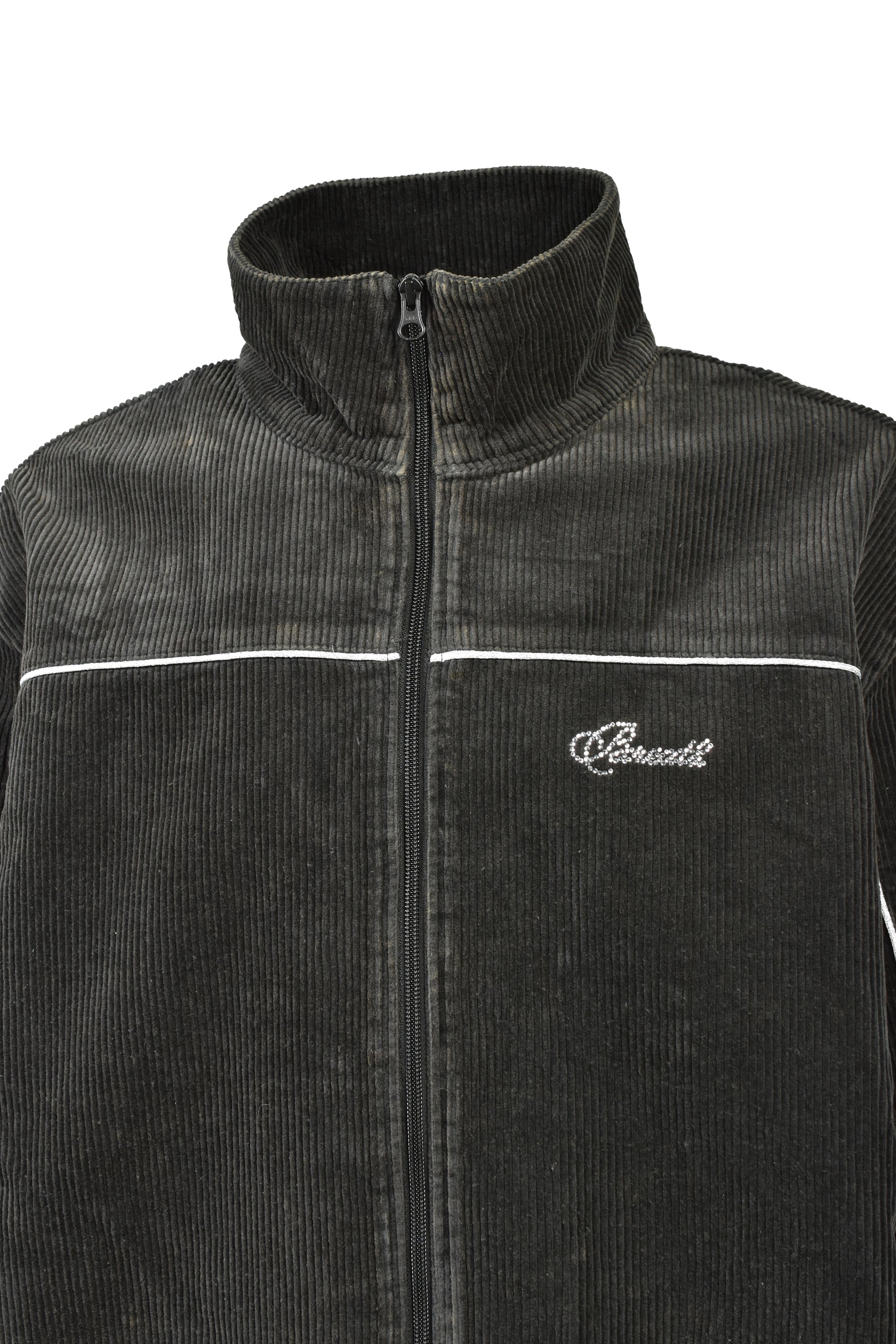 SCRIPT LOGO PIPING CORDUROY TRACK JACKET / BLACK ｜BREATH ブレス