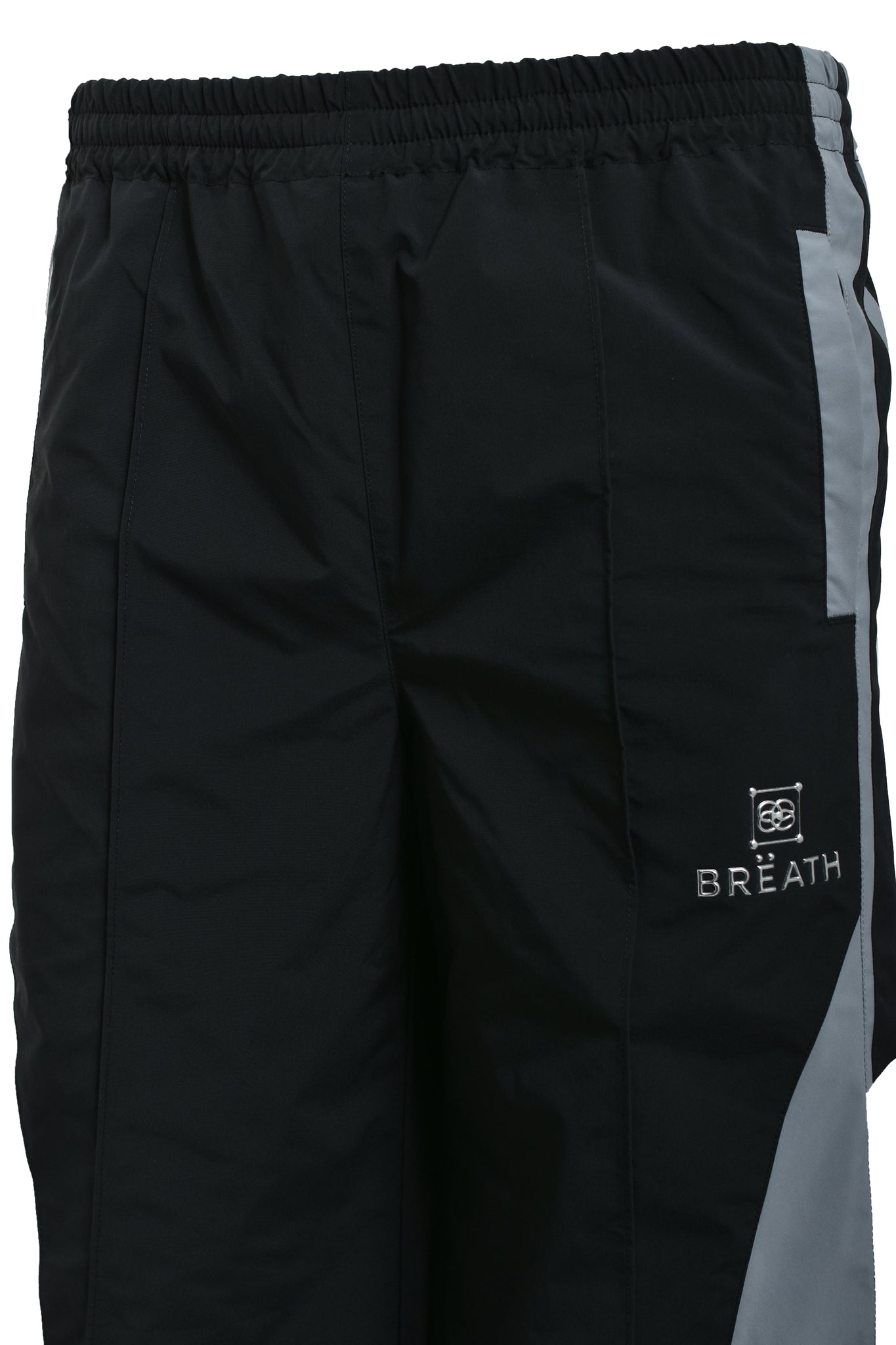 CREST LOGO WARM UP PANTS / BLACK