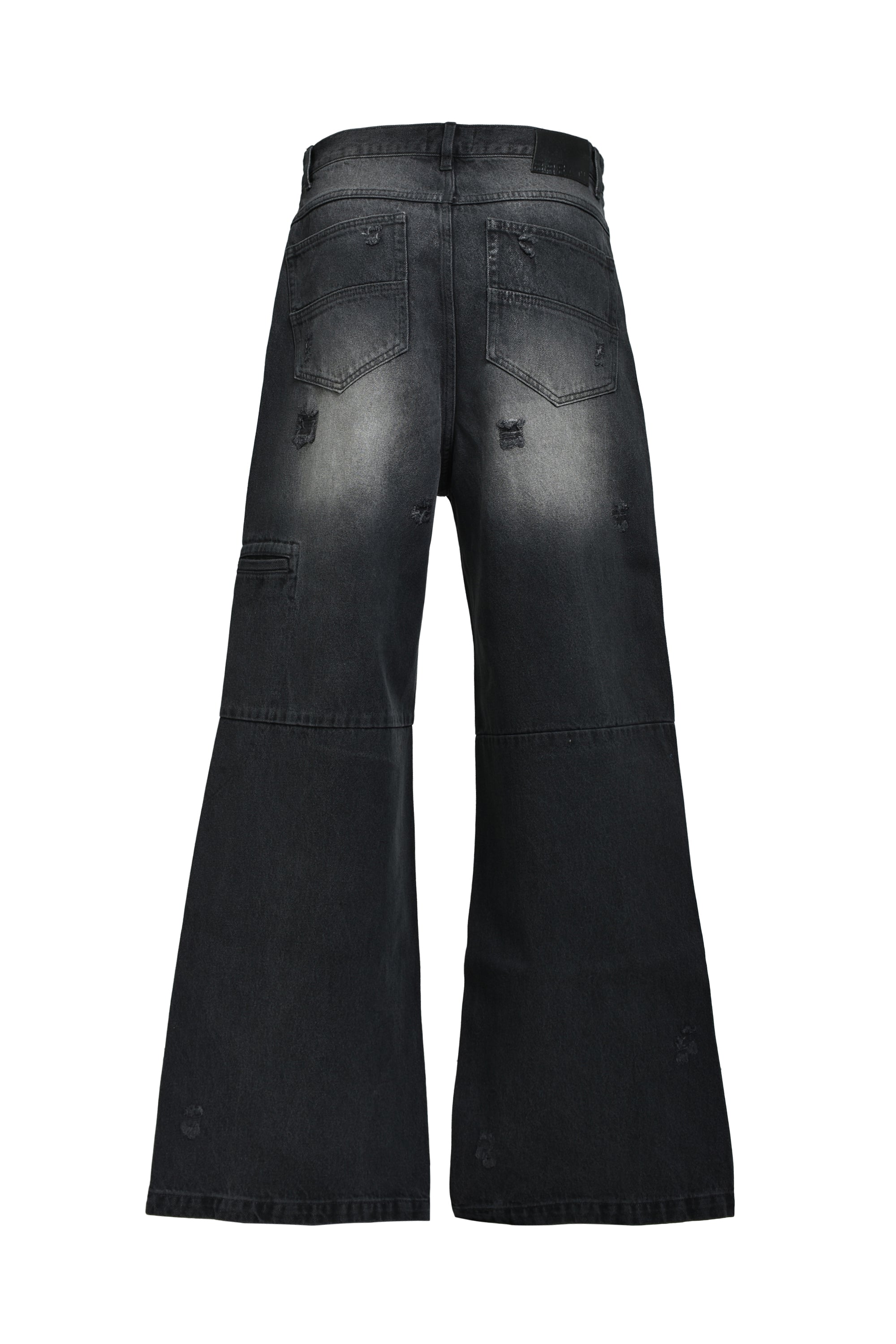 COATING DAMAGE DENIM PANTS / BLACK – BREATH - サイズ ウエスト 股上 COATING DAMAGE DENIM PANTS / BLACK – BREATH - サイズ ウエスト 股上