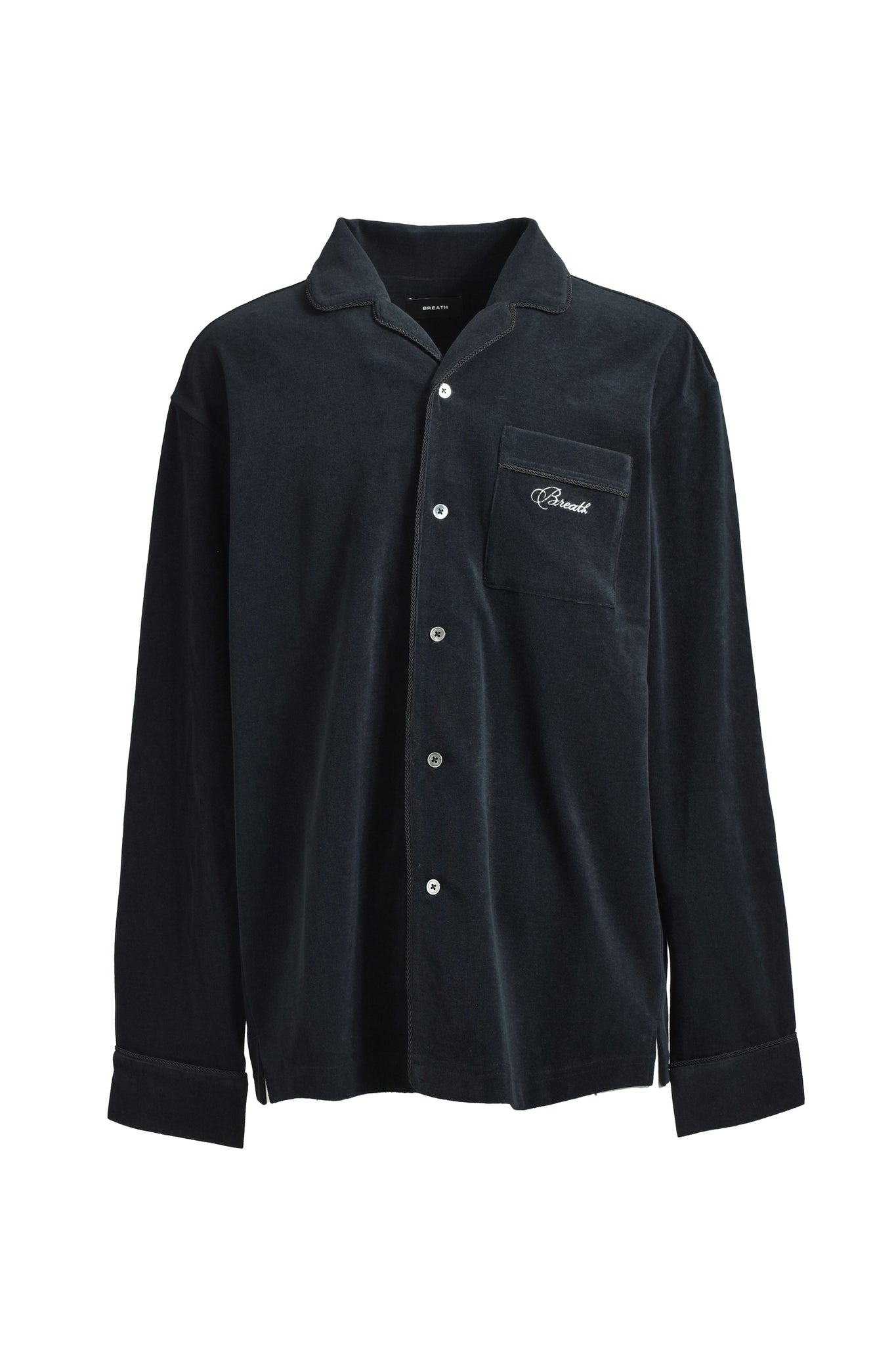 SCRIPT LOGO SLAB SHIRT / BLACK